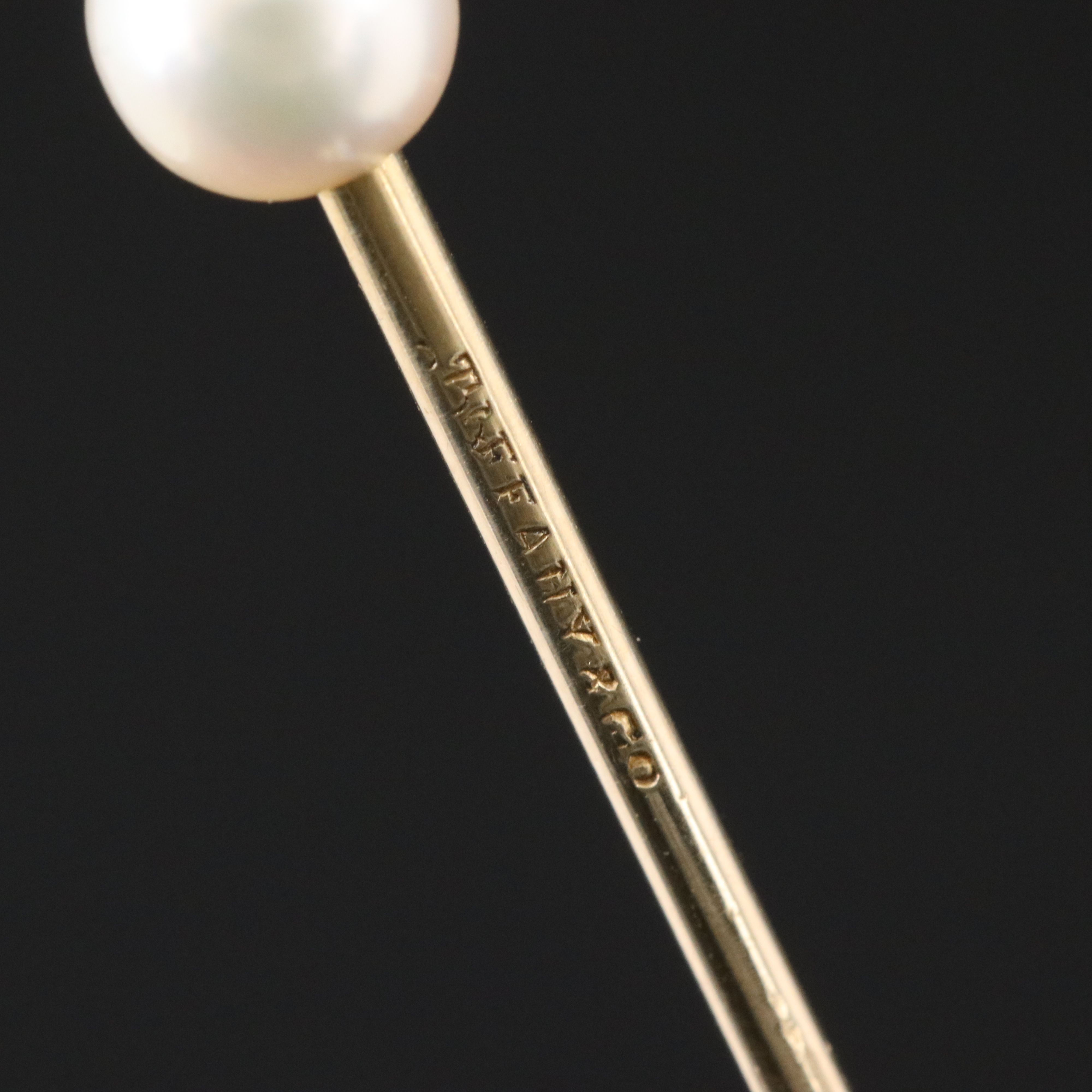 18K Tiffany & Co. Pearl Stick Pin