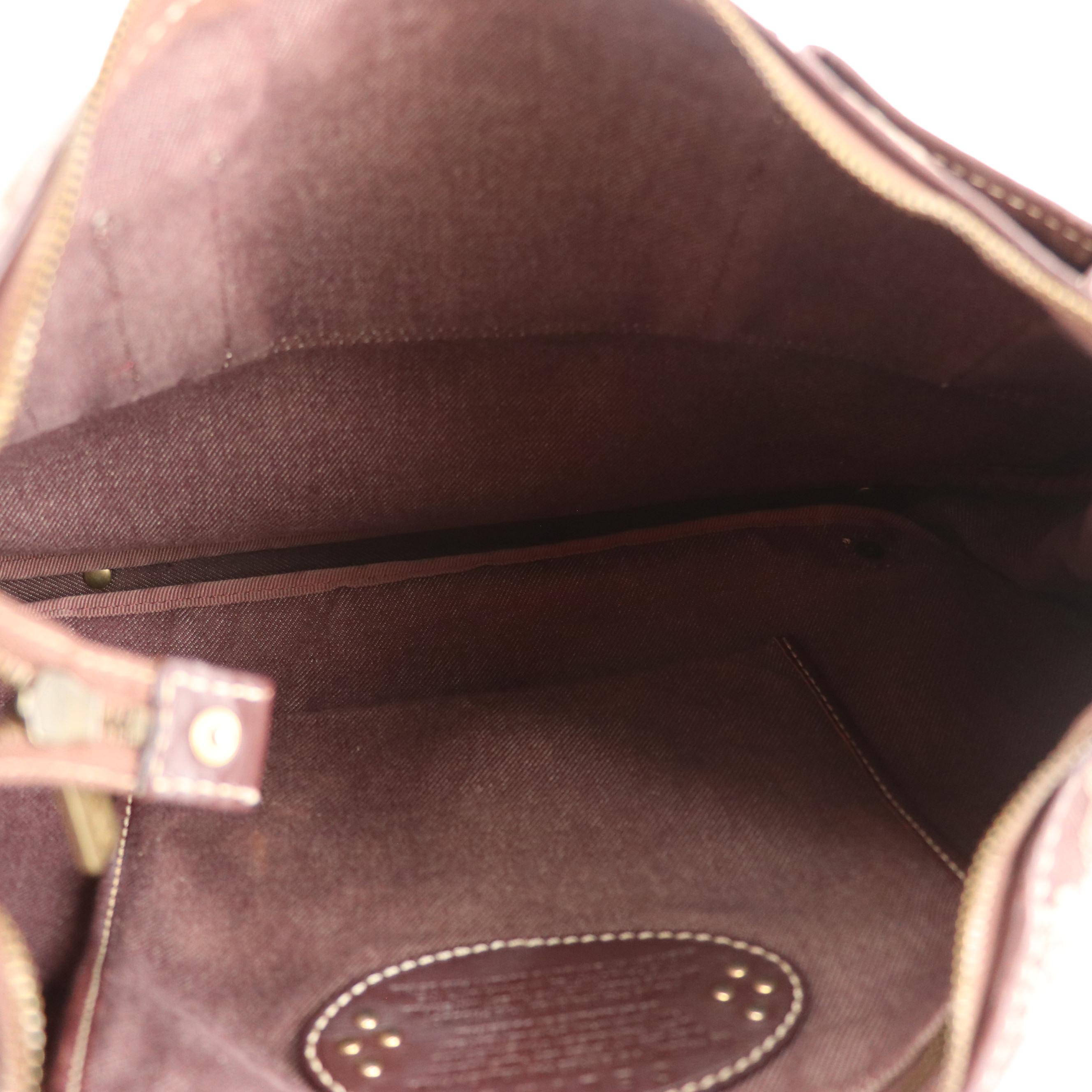 Celine Messenger Crossbody Bag in Triomphe Canvas and Leather