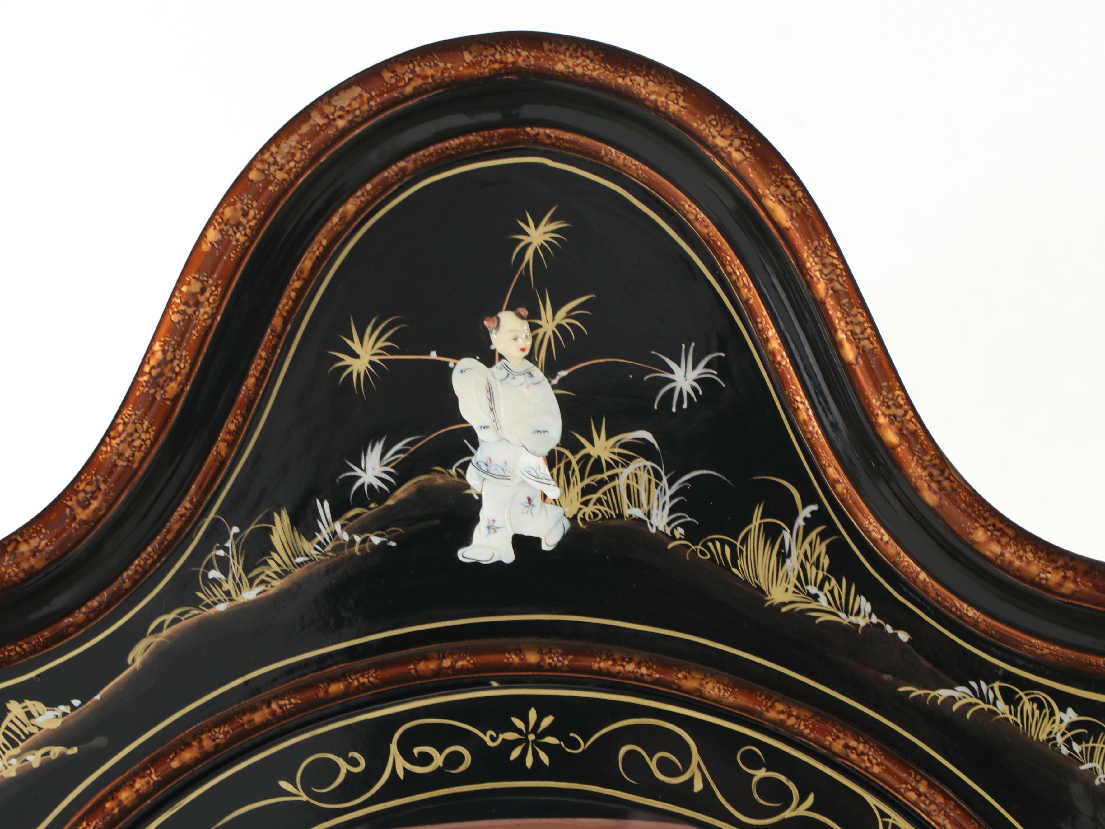 Chinese Gilt and Lacquered Wood Curio Cabinet, Late 20th Century