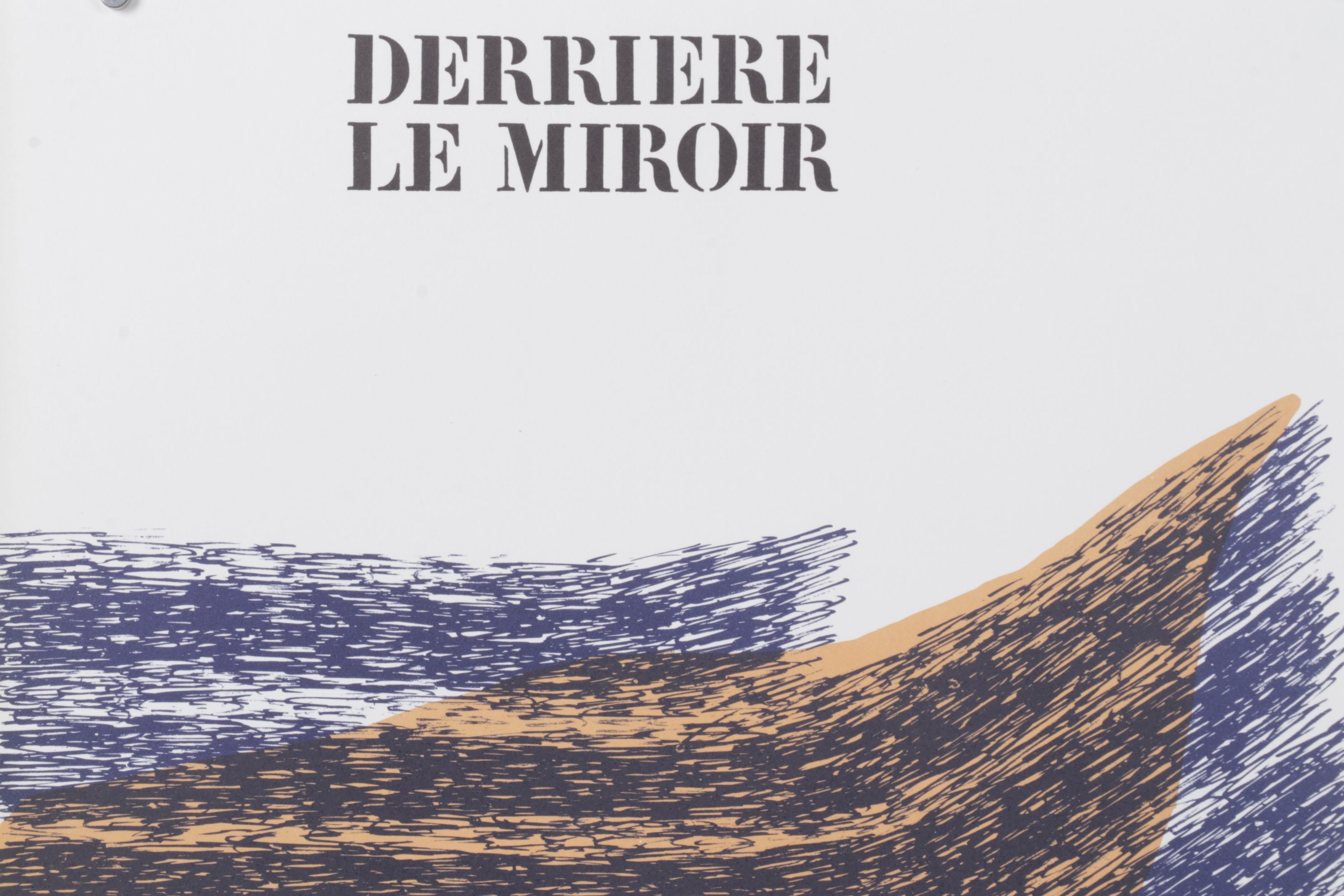 Raoul Ubac Color Lithograph Cover From "Derrière le Miroir," 1971