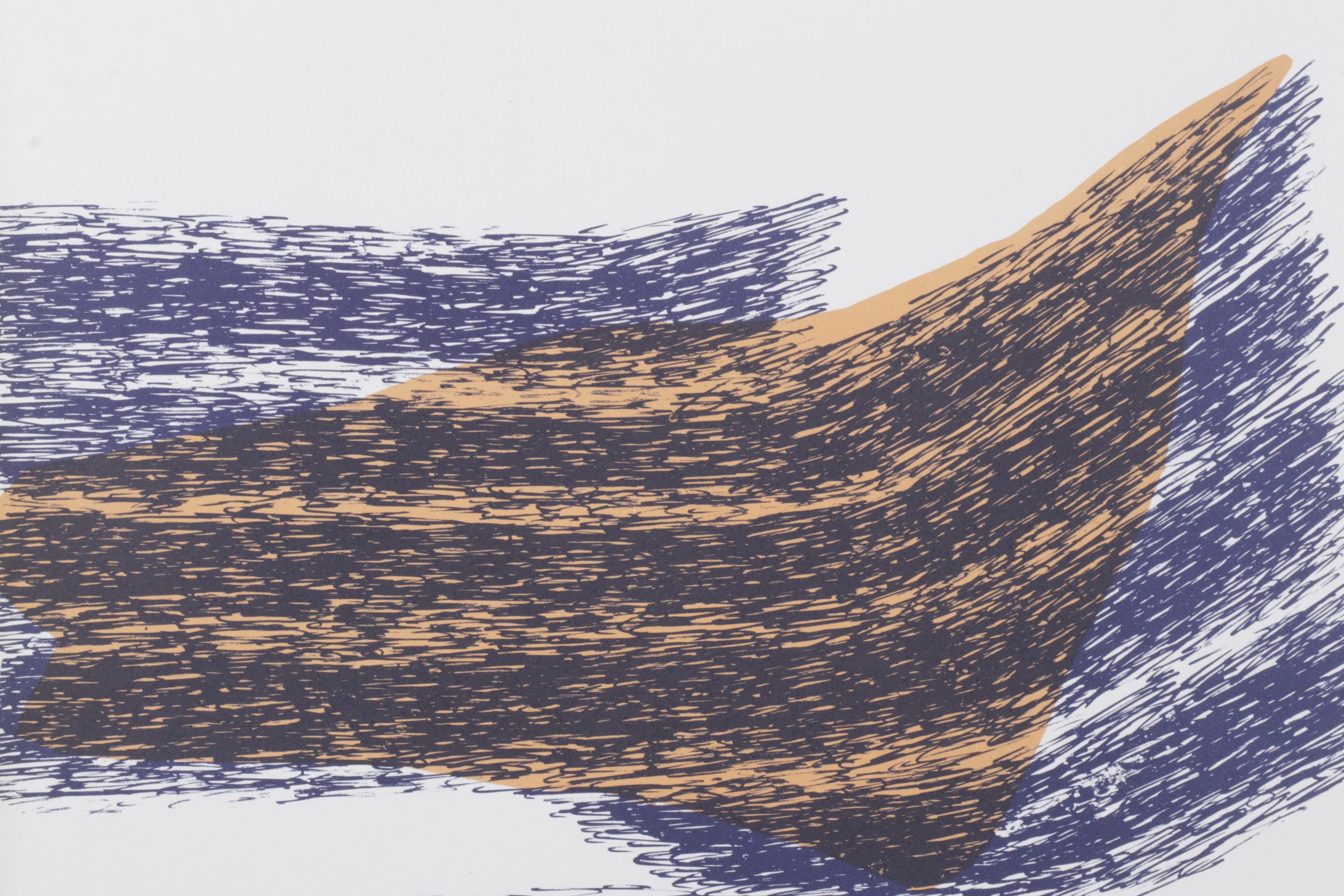 Raoul Ubac Color Lithograph Cover From "Derrière le Miroir," 1971