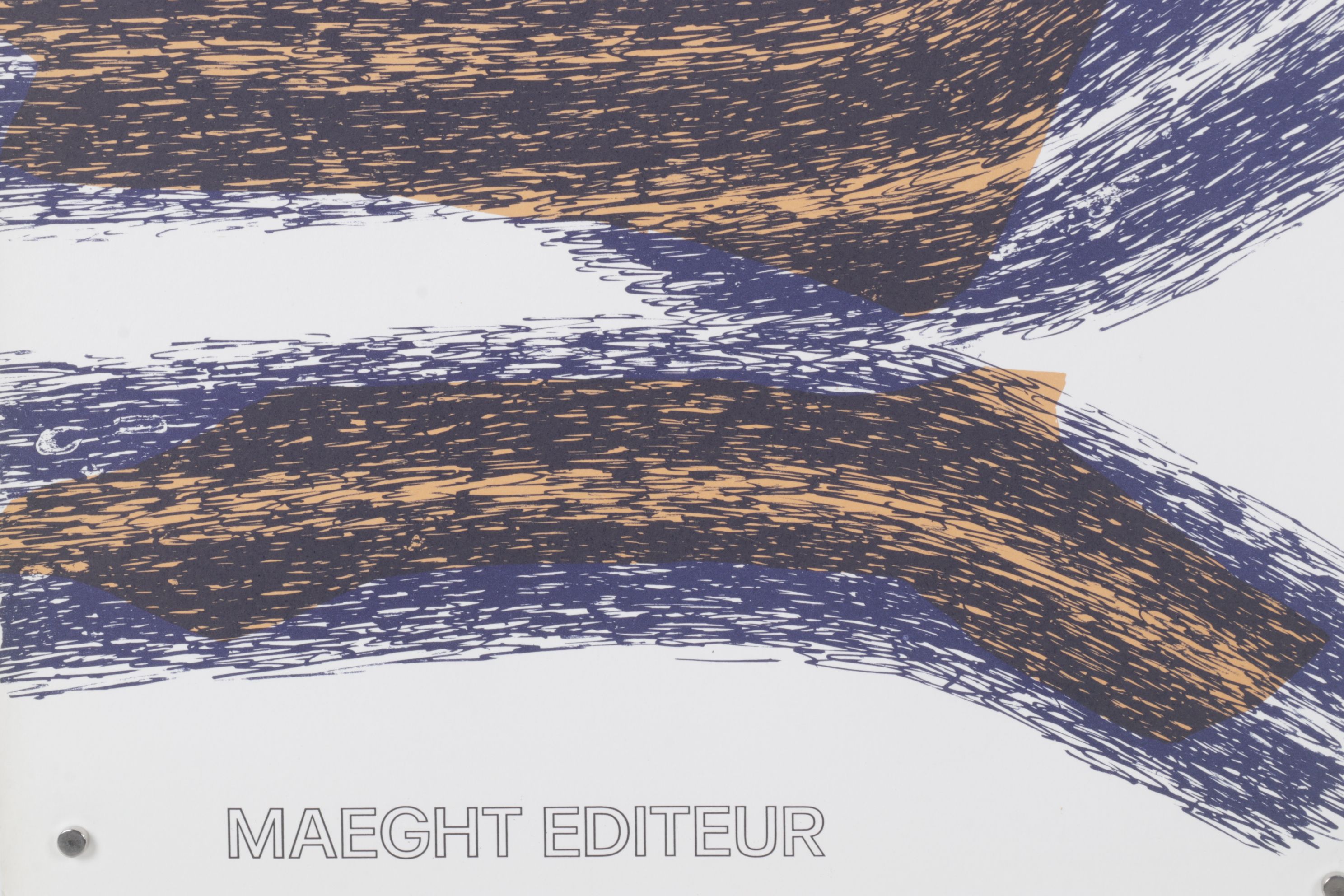 Raoul Ubac Color Lithograph Cover From "Derrière le Miroir," 1971