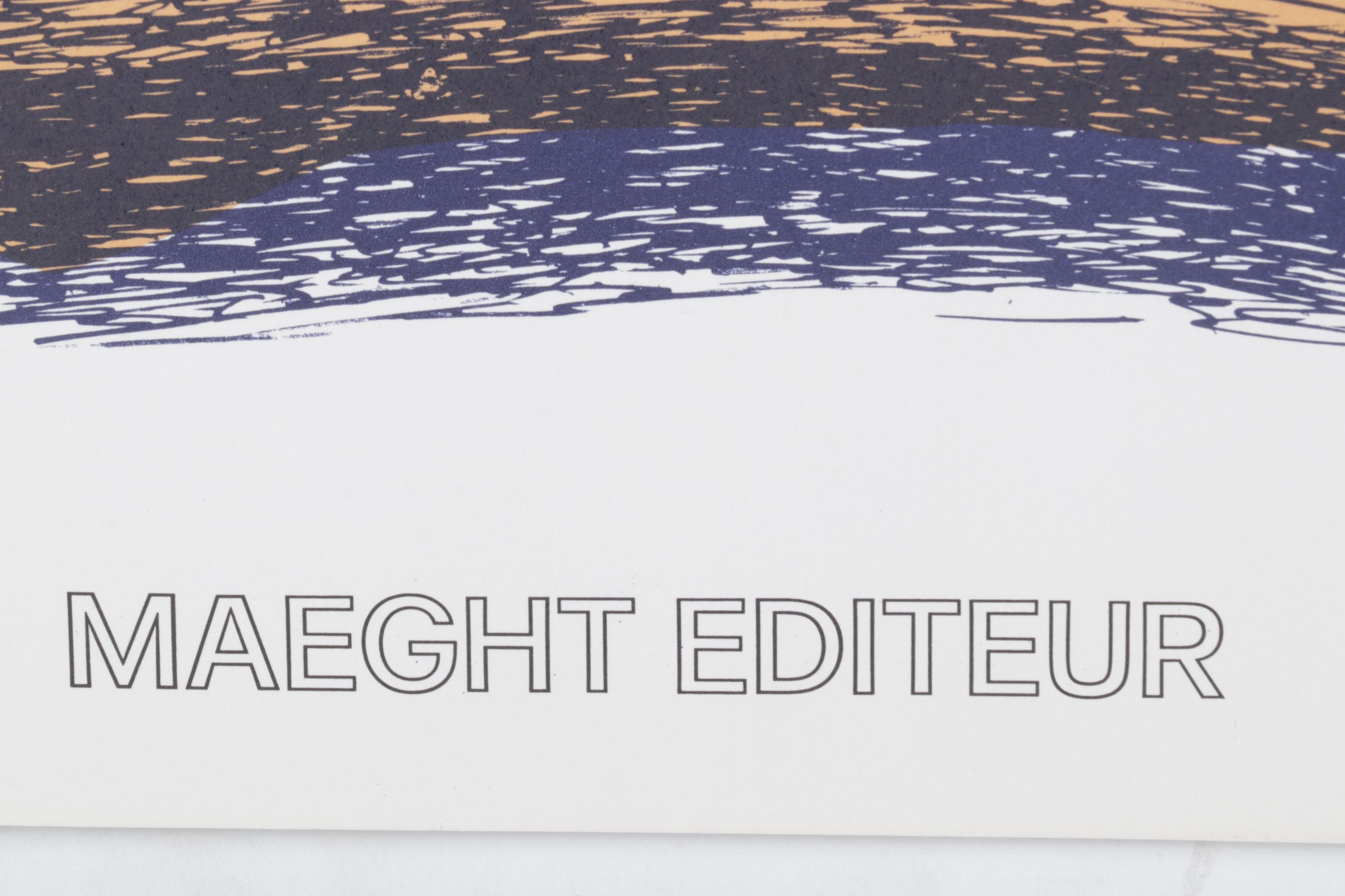 Raoul Ubac Color Lithograph Cover From "Derrière le Miroir," 1971