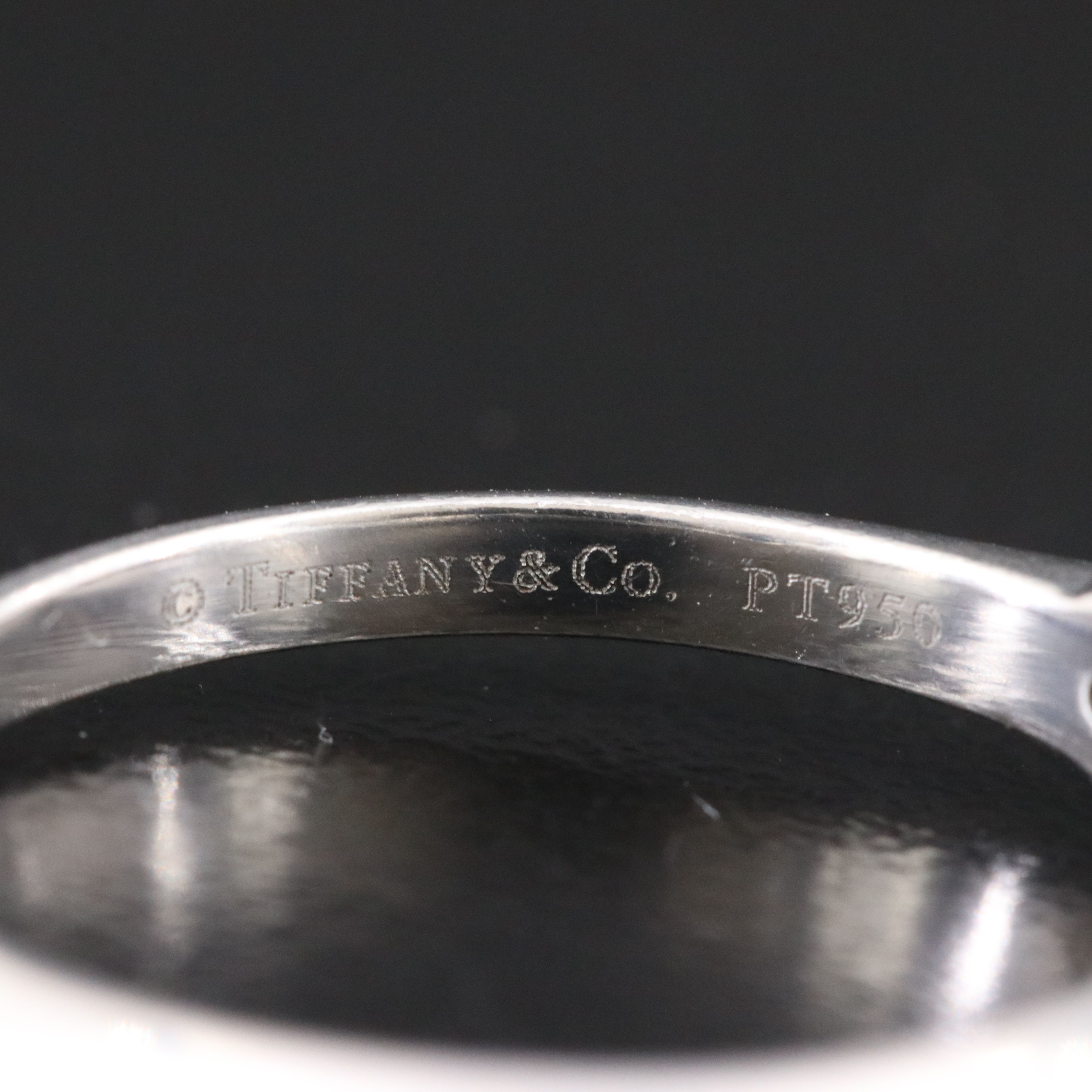 Tiffany & Co. Platinum 0.25 CT Knife Edge Solitaire Ring