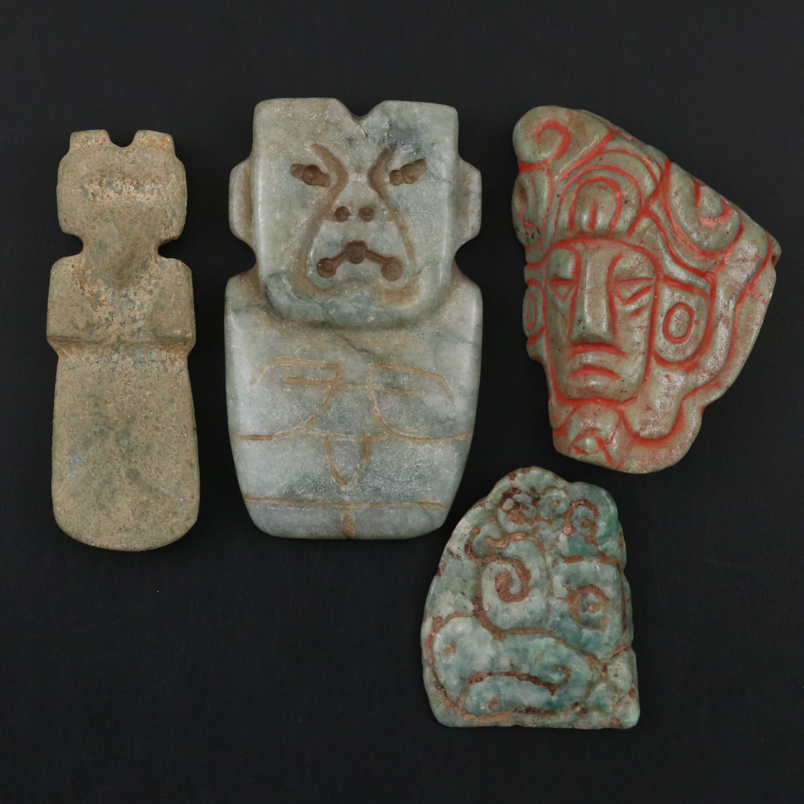 Pre-Columbian Jade, Jadeite and Serpentine Carvings