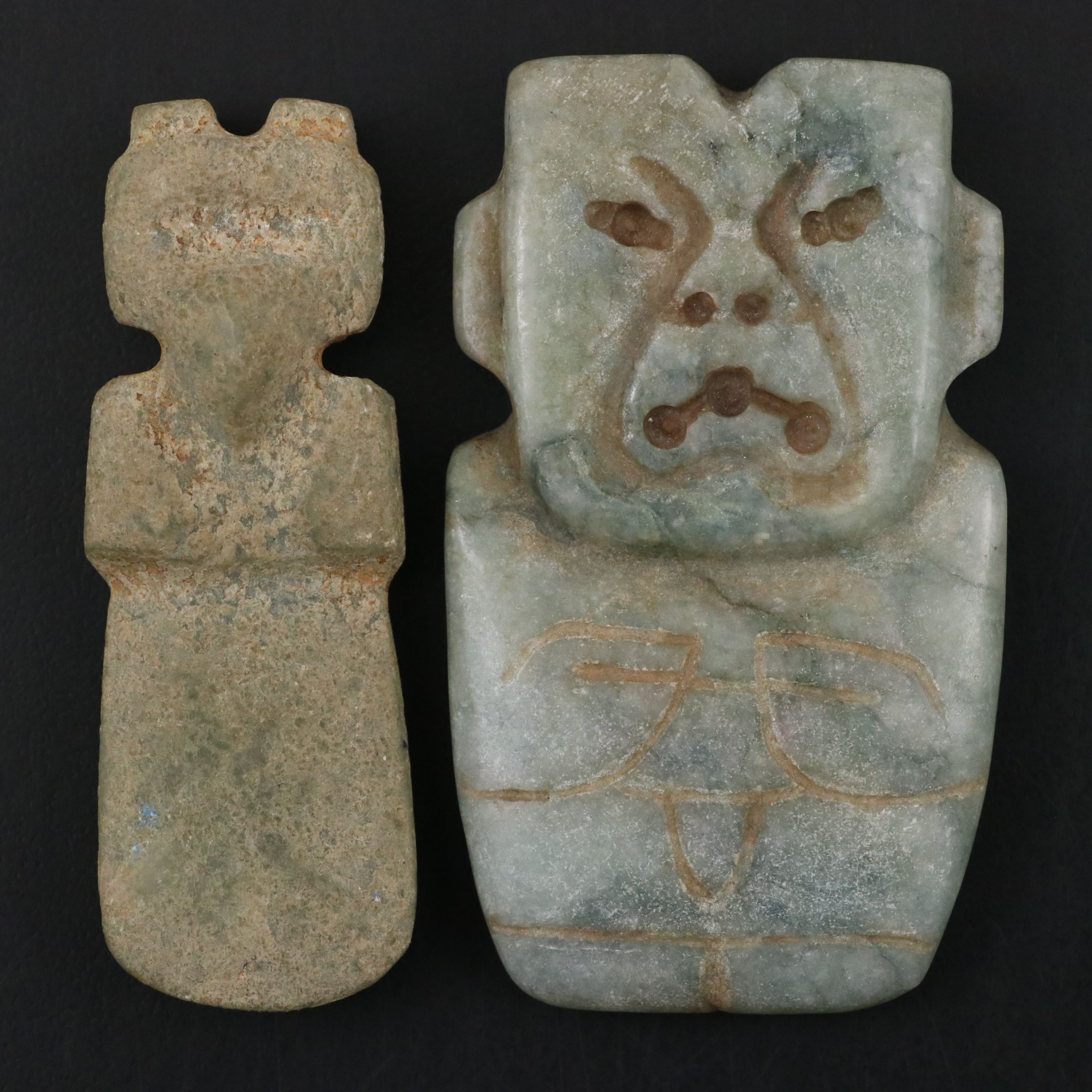 Pre-Columbian Jade, Jadeite and Serpentine Carvings