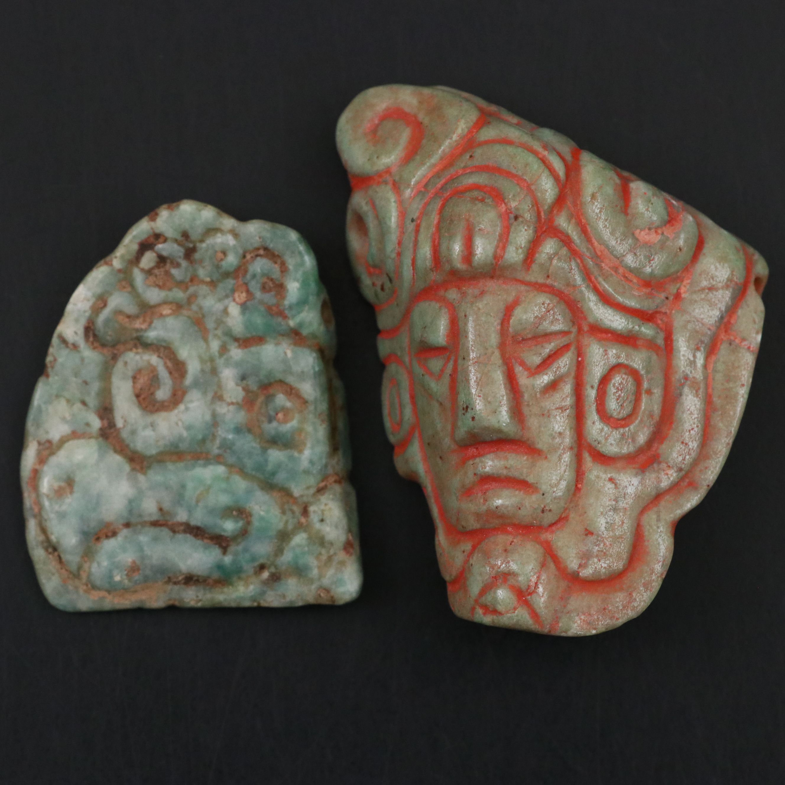 Pre-Columbian Jade, Jadeite and Serpentine Carvings