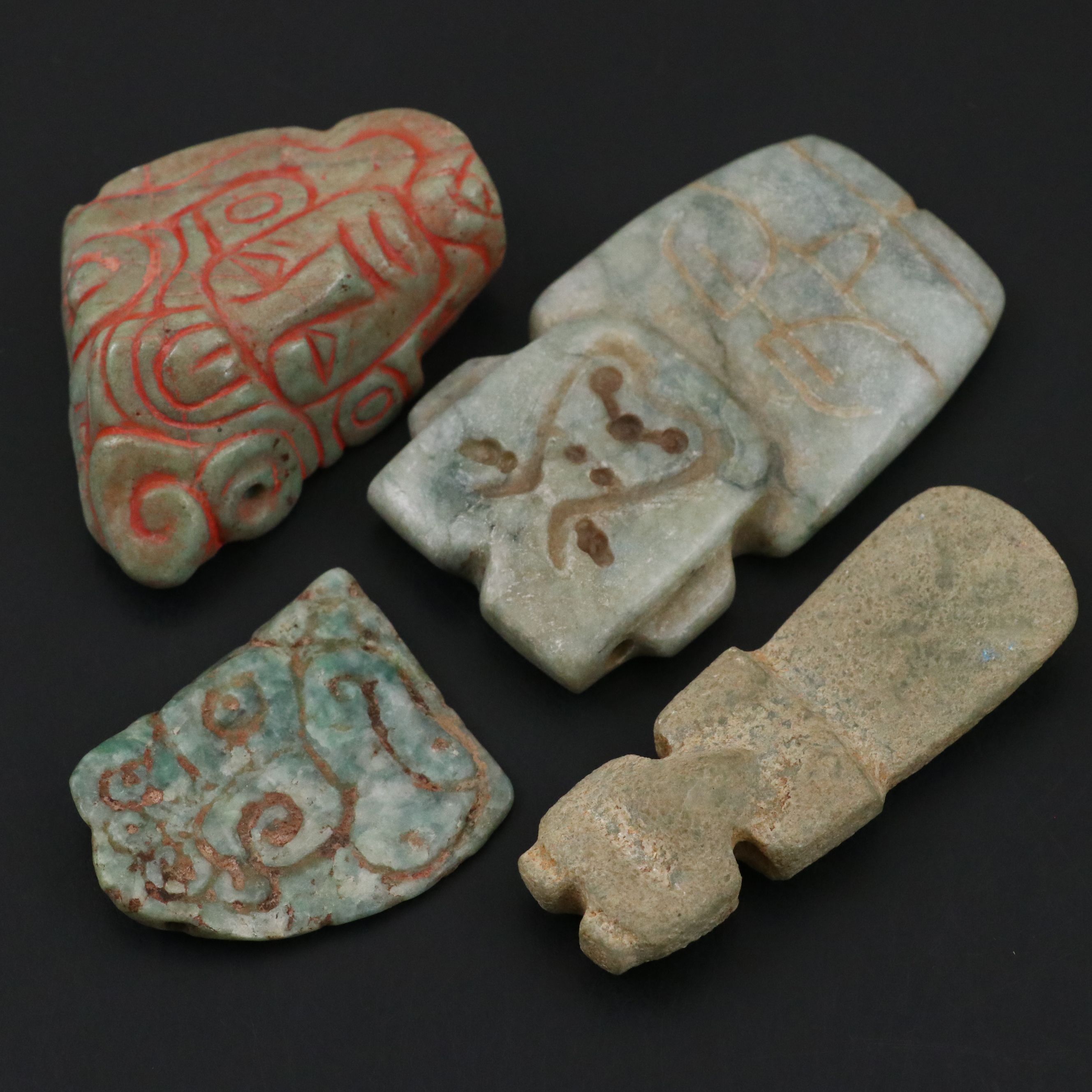 Pre-Columbian Jade, Jadeite and Serpentine Carvings