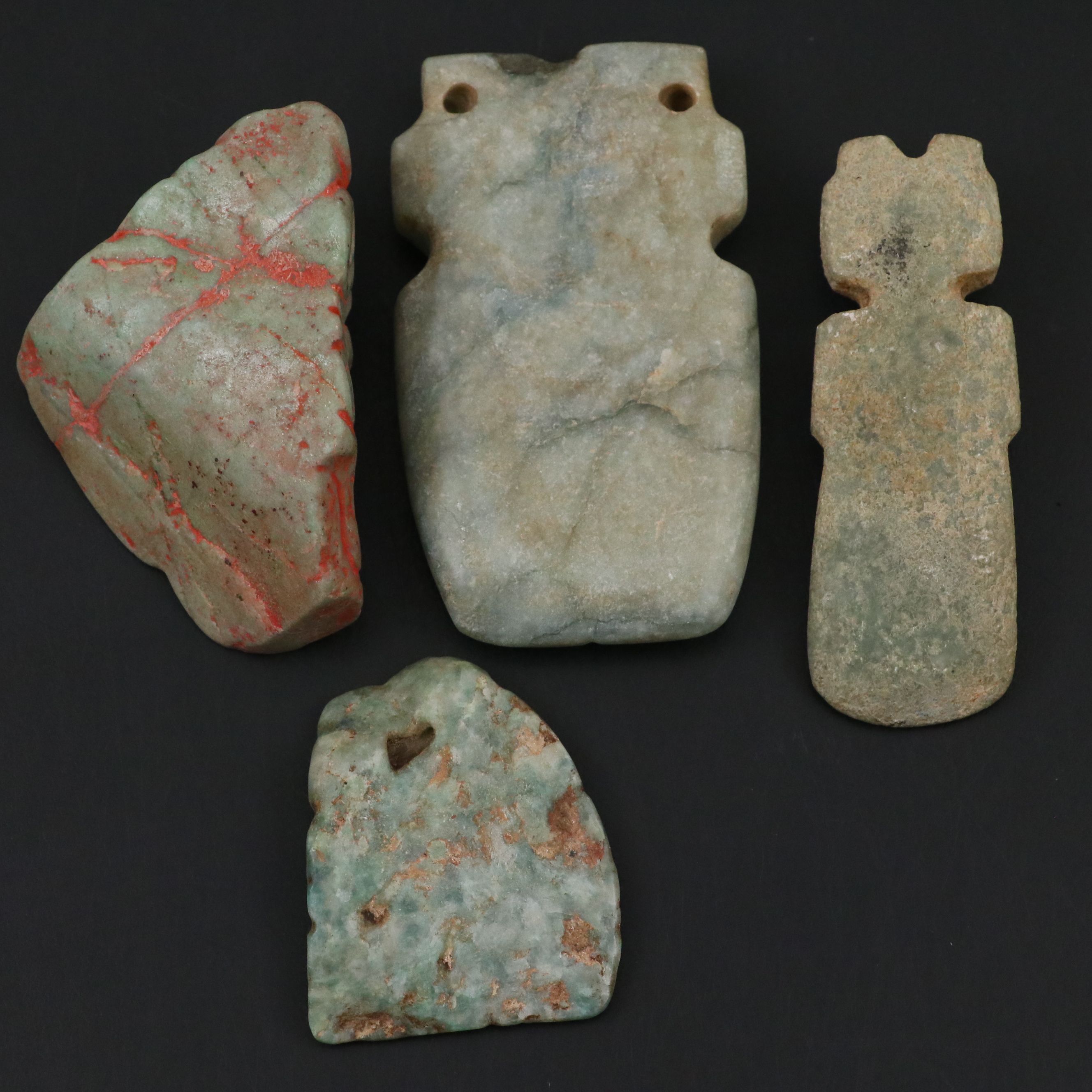 Pre-Columbian Jade, Jadeite and Serpentine Carvings