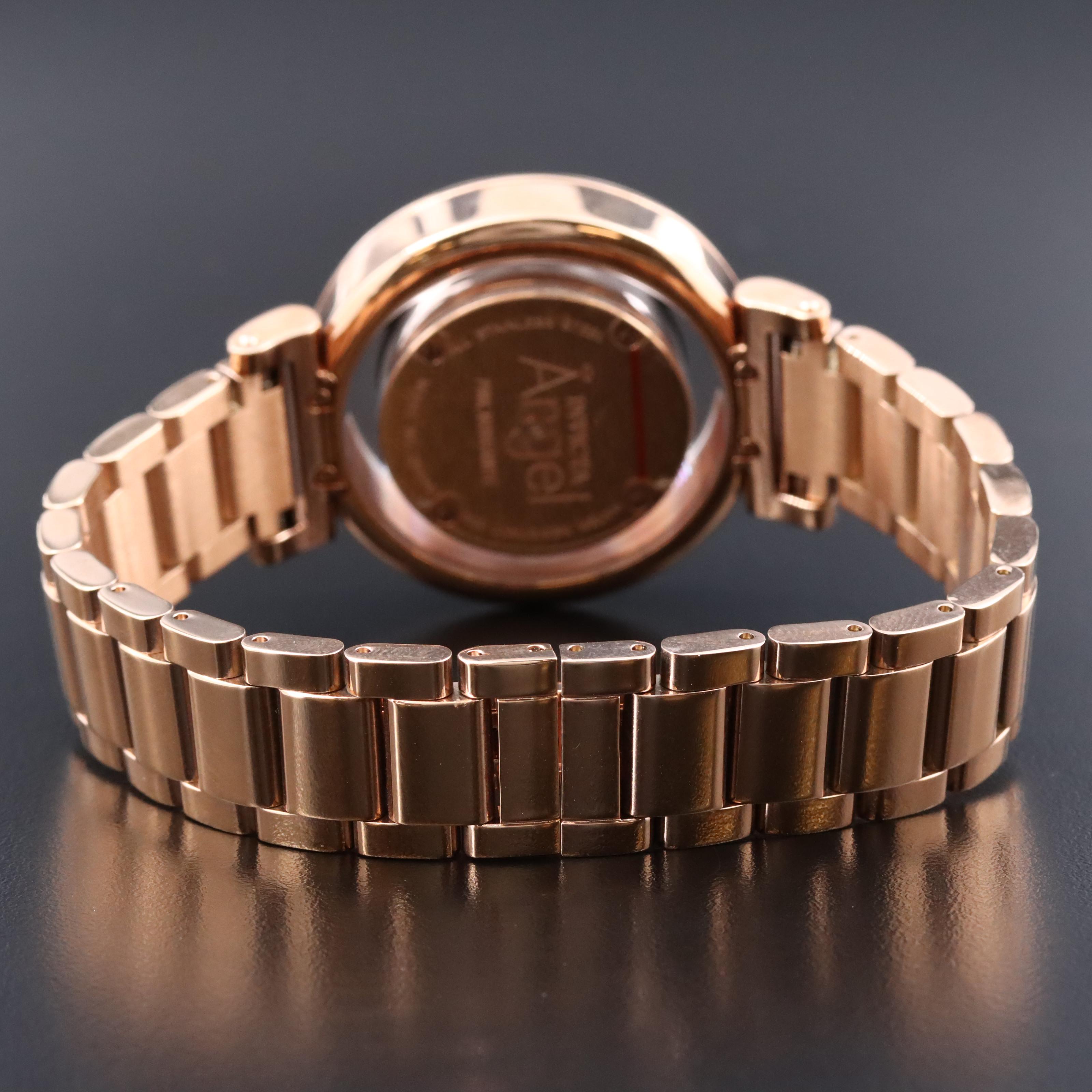 Invicta Angel Pink Morganite  and Mother-of-Pearl Quartz Watch #28496