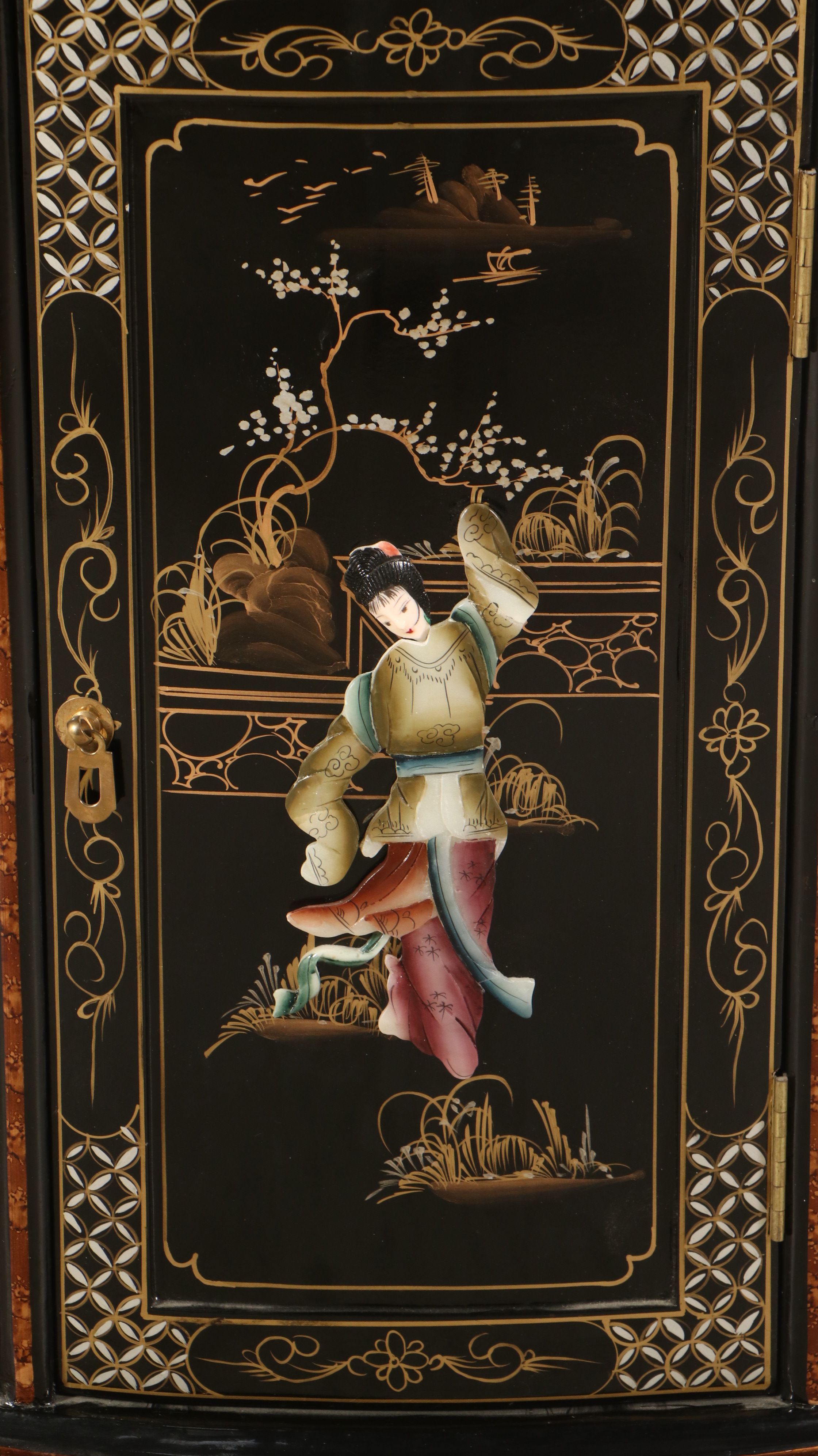 Chinese Gilt and Lacquered Wood Buffet, Late 20th Century