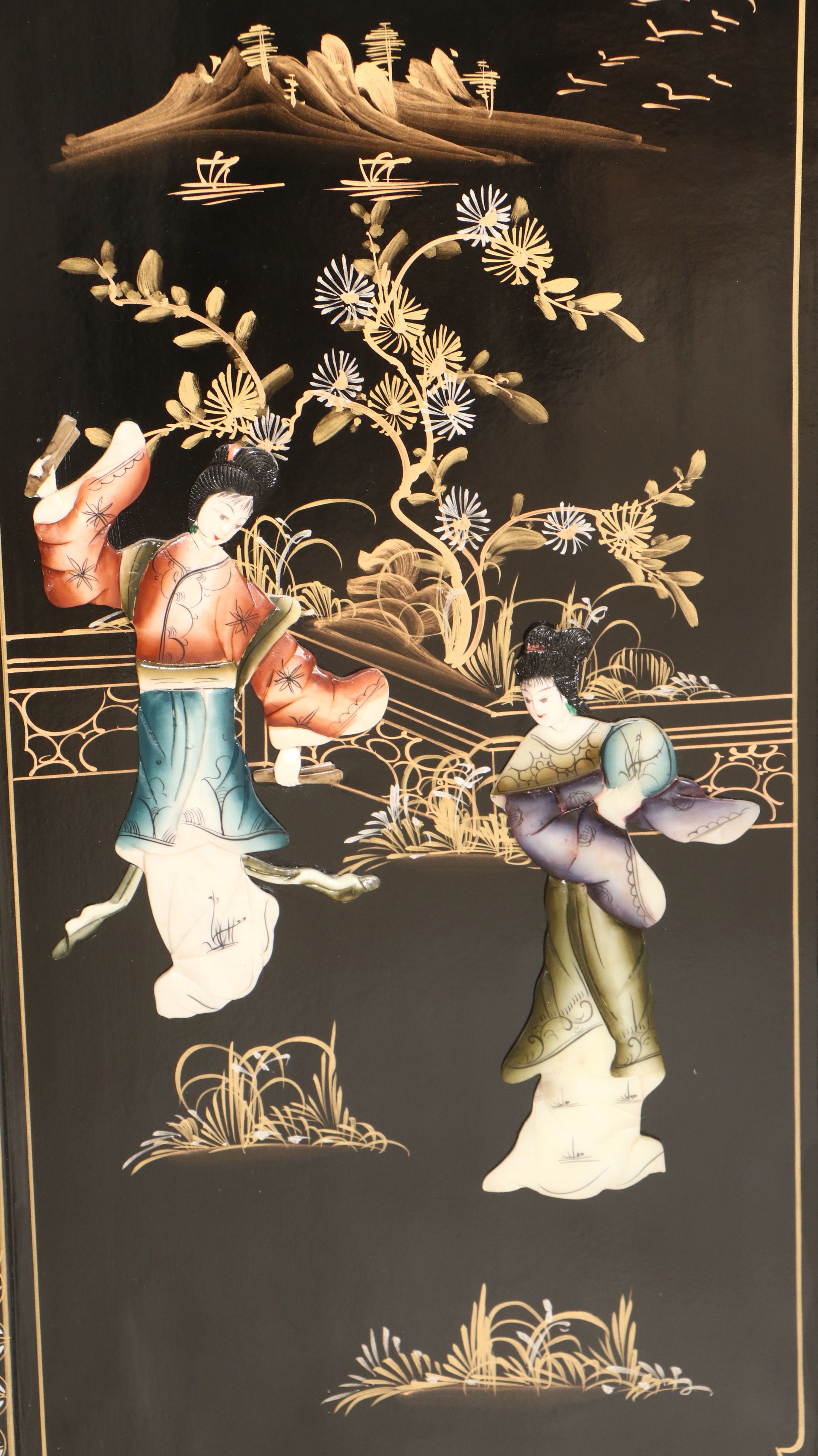 Chinese Gilt and Lacquered Wood Buffet, Late 20th Century