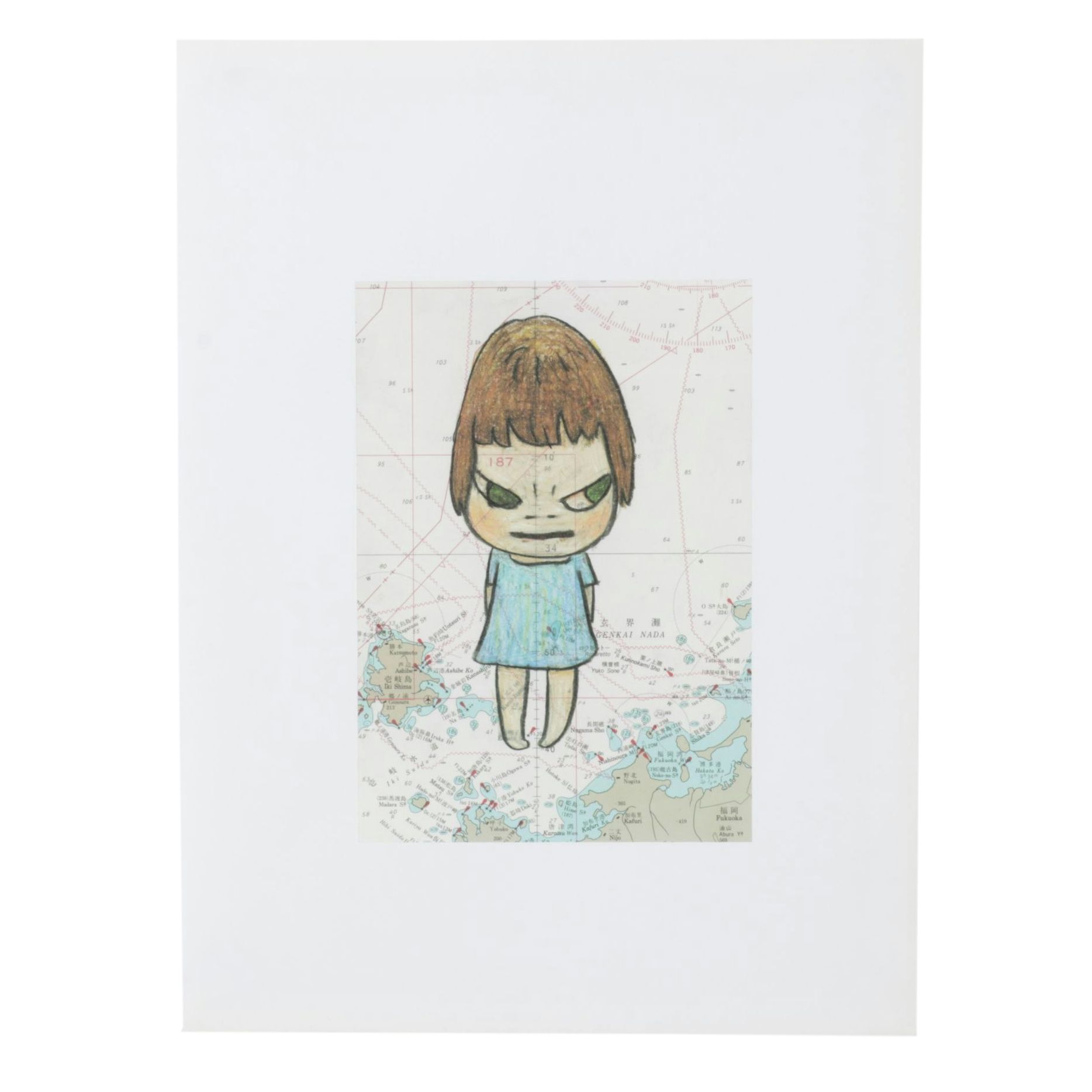 Yoshitomo Nara Offset Lithograph from "Drawing File," 2005