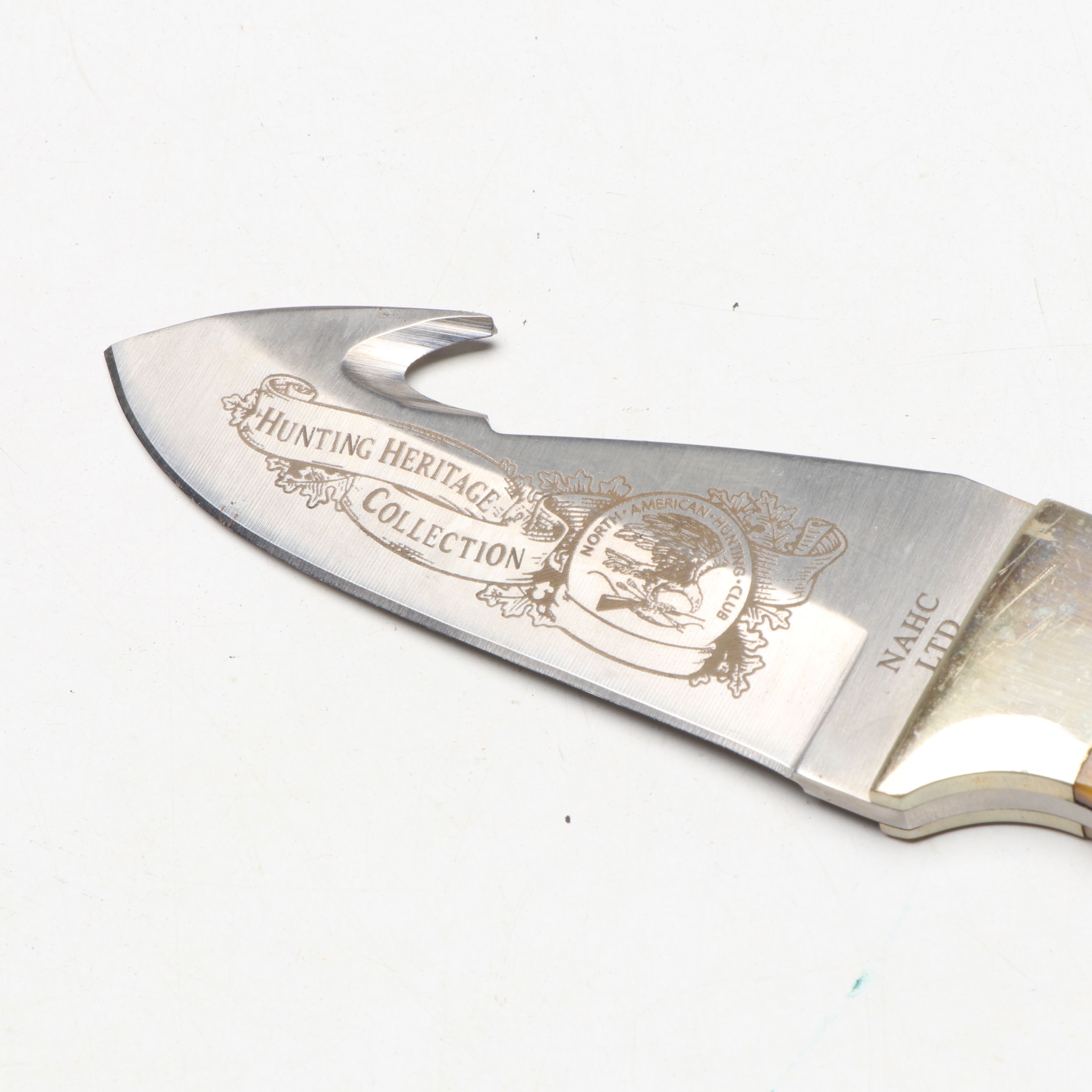 Obsidian Glass Flint Knapped Knife with Other Antler and Bone Handled Knives