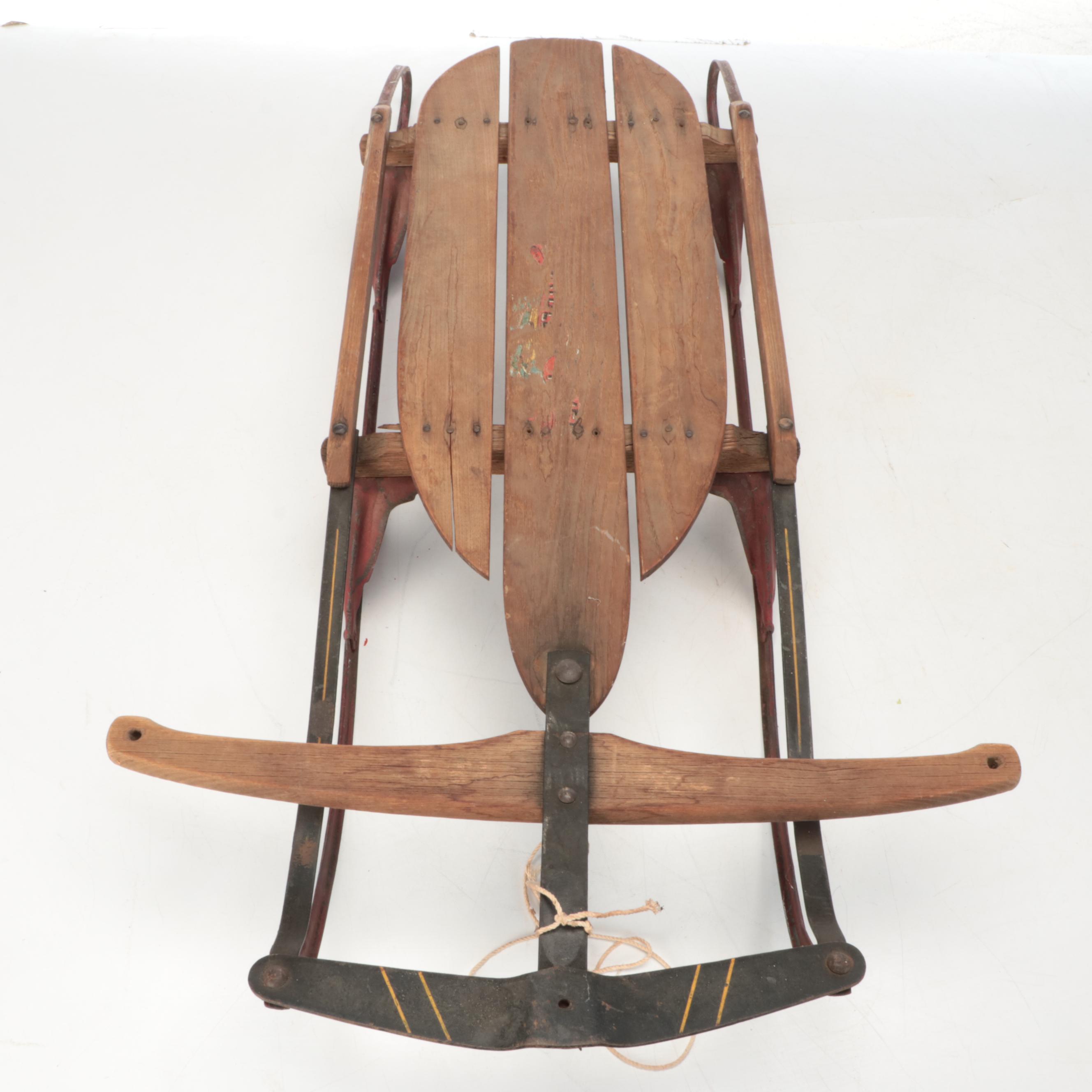 Fleet Wing and Other Vintage Wood Sleds