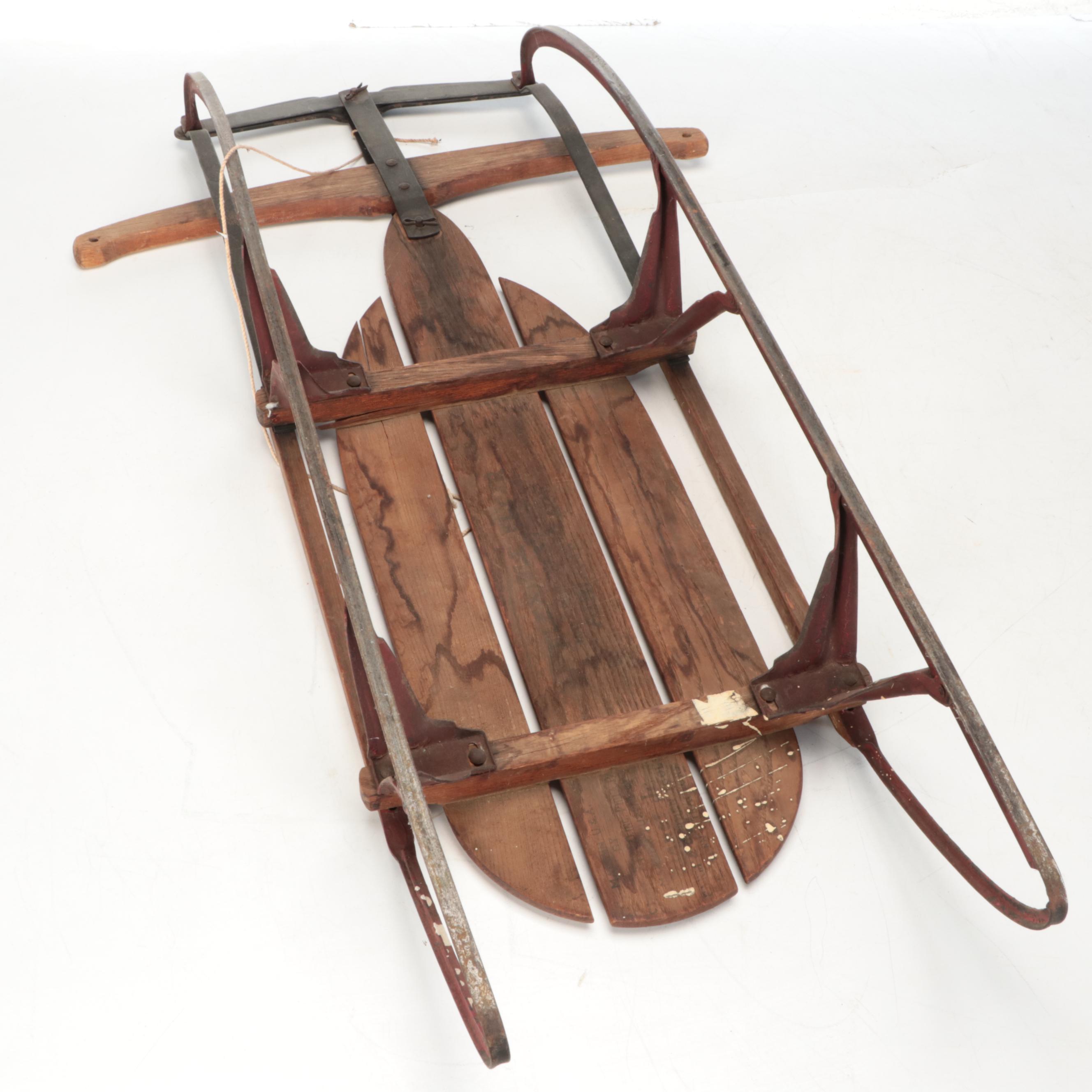 Fleet Wing and Other Vintage Wood Sleds