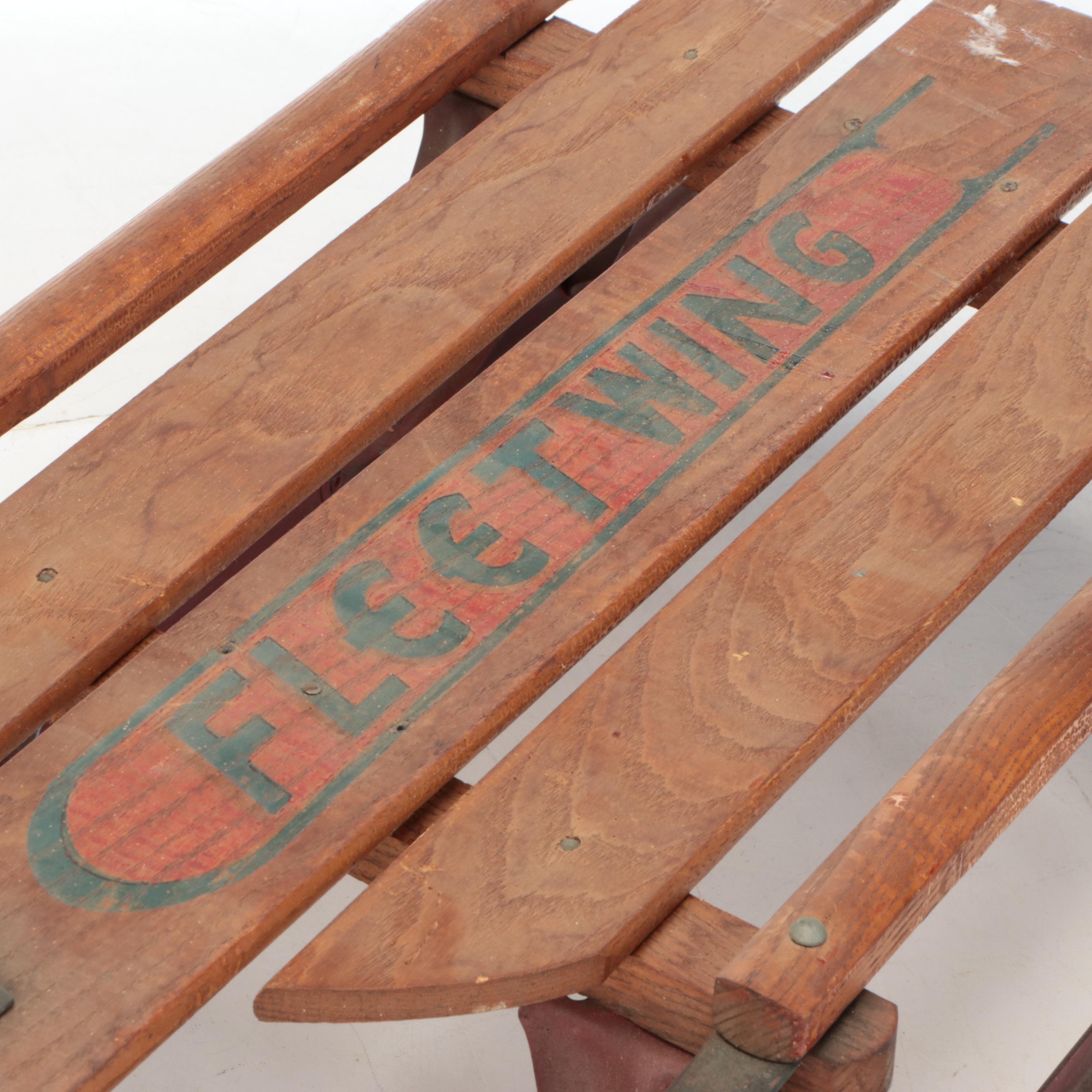 Fleet Wing and Other Vintage Wood Sleds