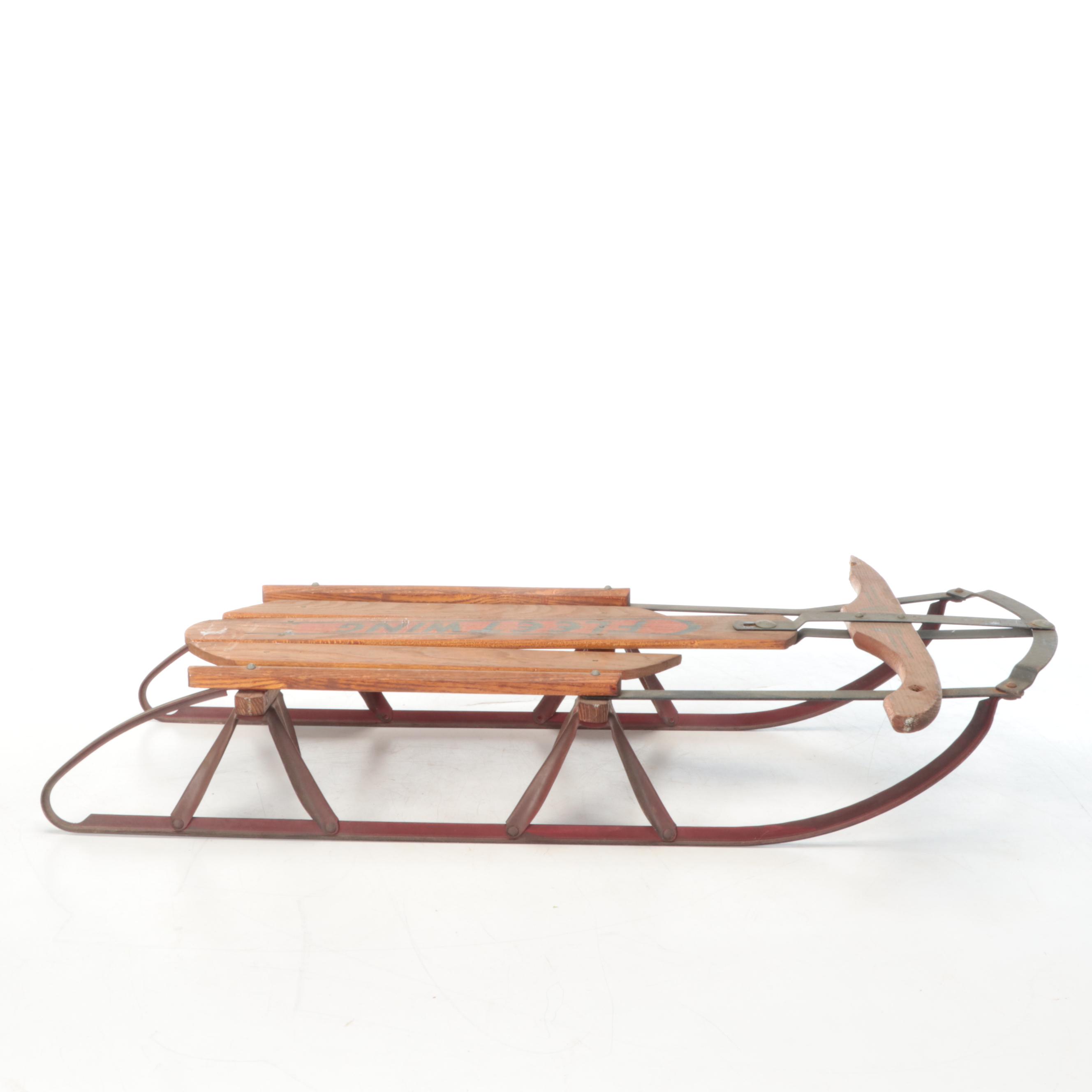 Fleet Wing and Other Vintage Wood Sleds