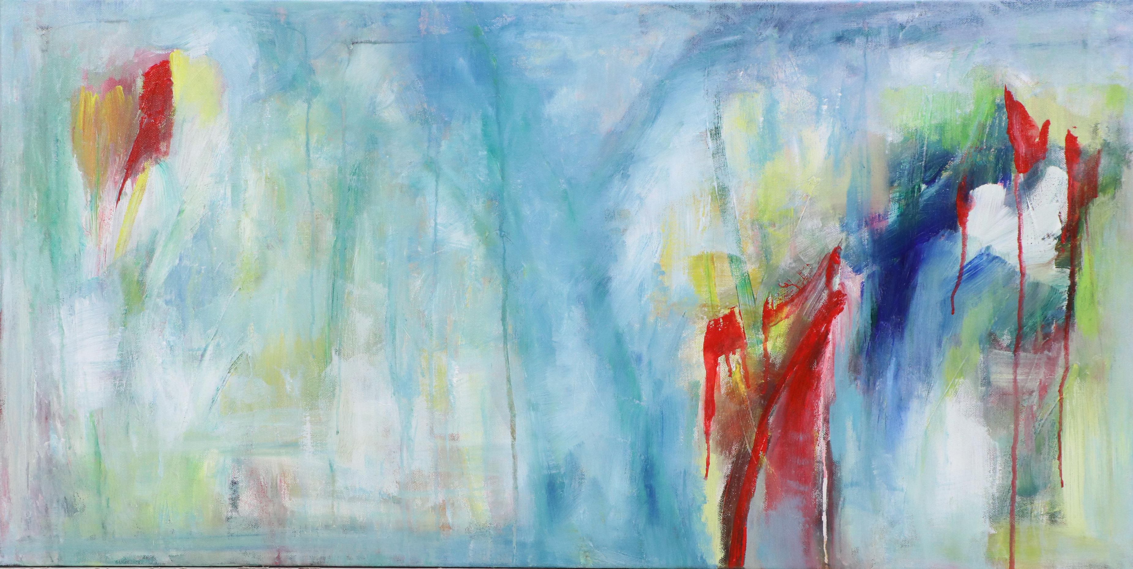 Saul Gefen Abstract Landscape Acrylic Painting, 2025