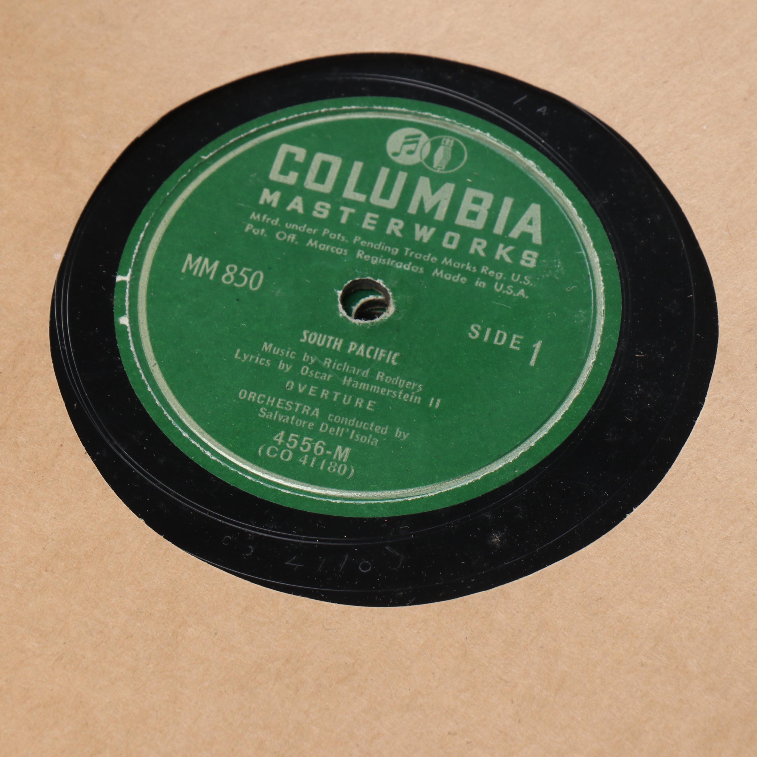 Kimball Walnut Cabinet Phonograph with Vinyl Records, Early 20th Century