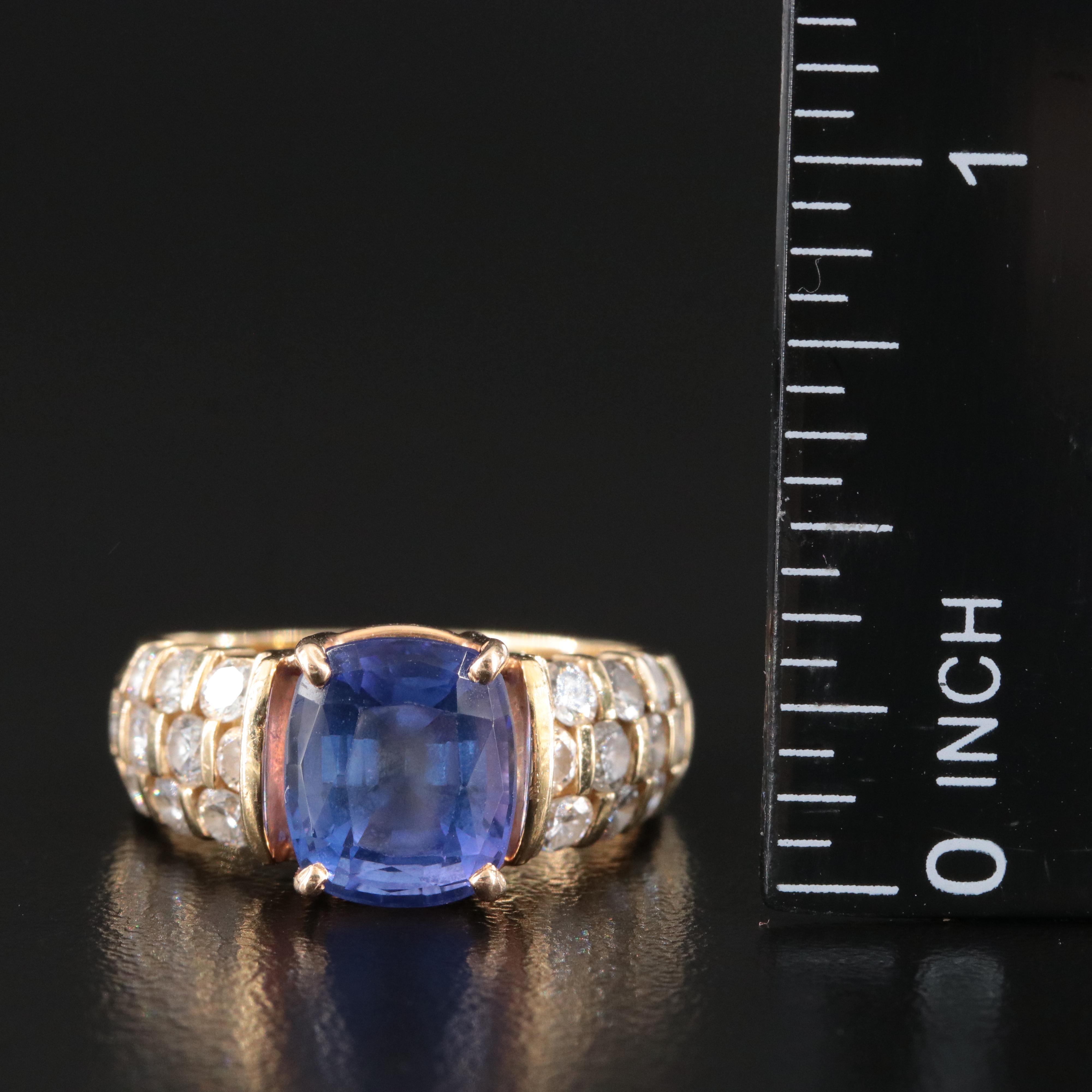 14K 3.92 CT Tanzanite and 1.00 CTW Diamond Ring