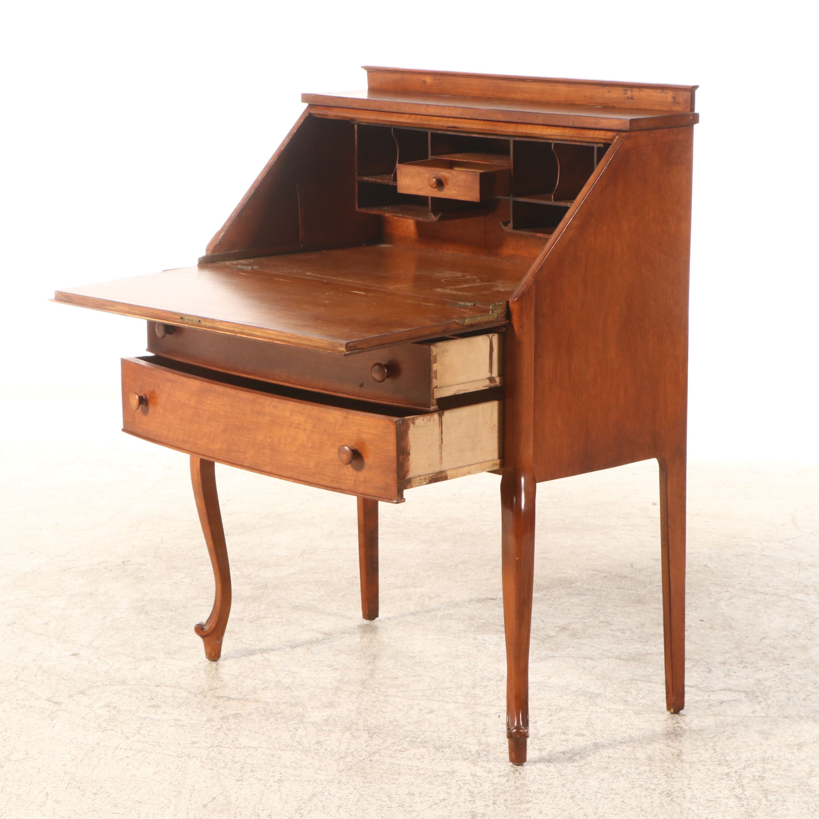 Classical Style Mahogany Slant Front Desk, Late 19th/Early 20th Century