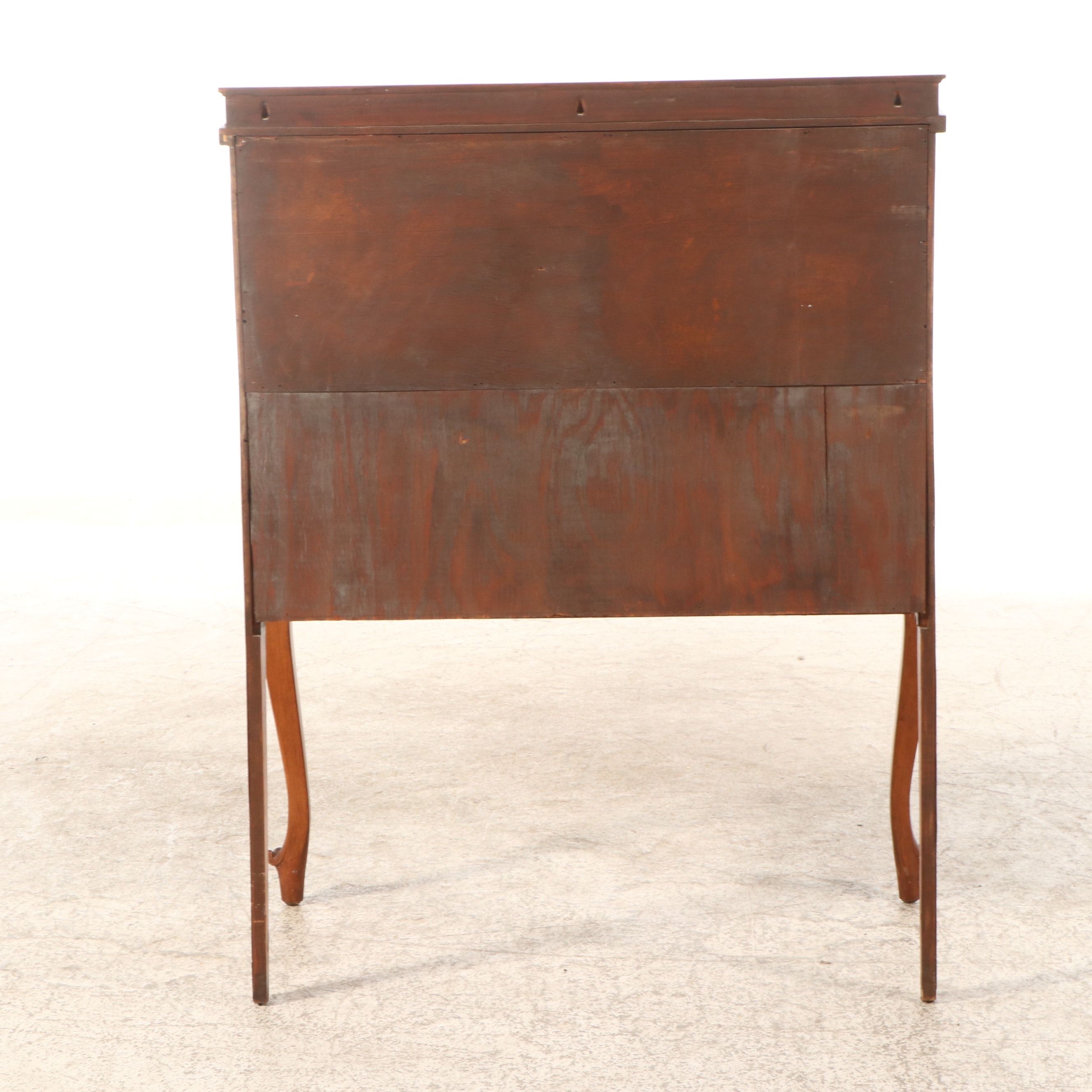 Classical Style Mahogany Slant Front Desk, Late 19th/Early 20th Century