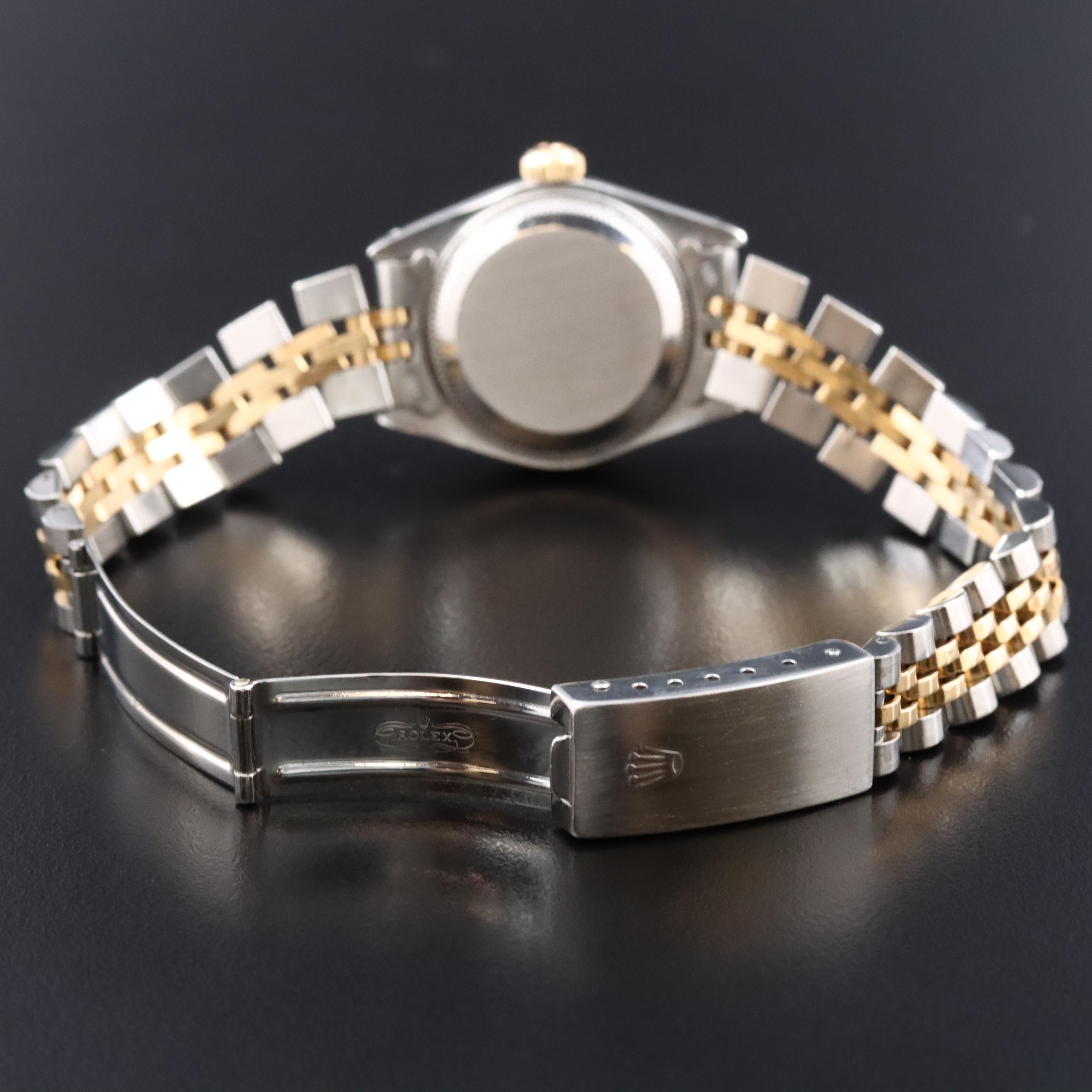 1990 Rolex Custom Diamond Dial Datejust Watch