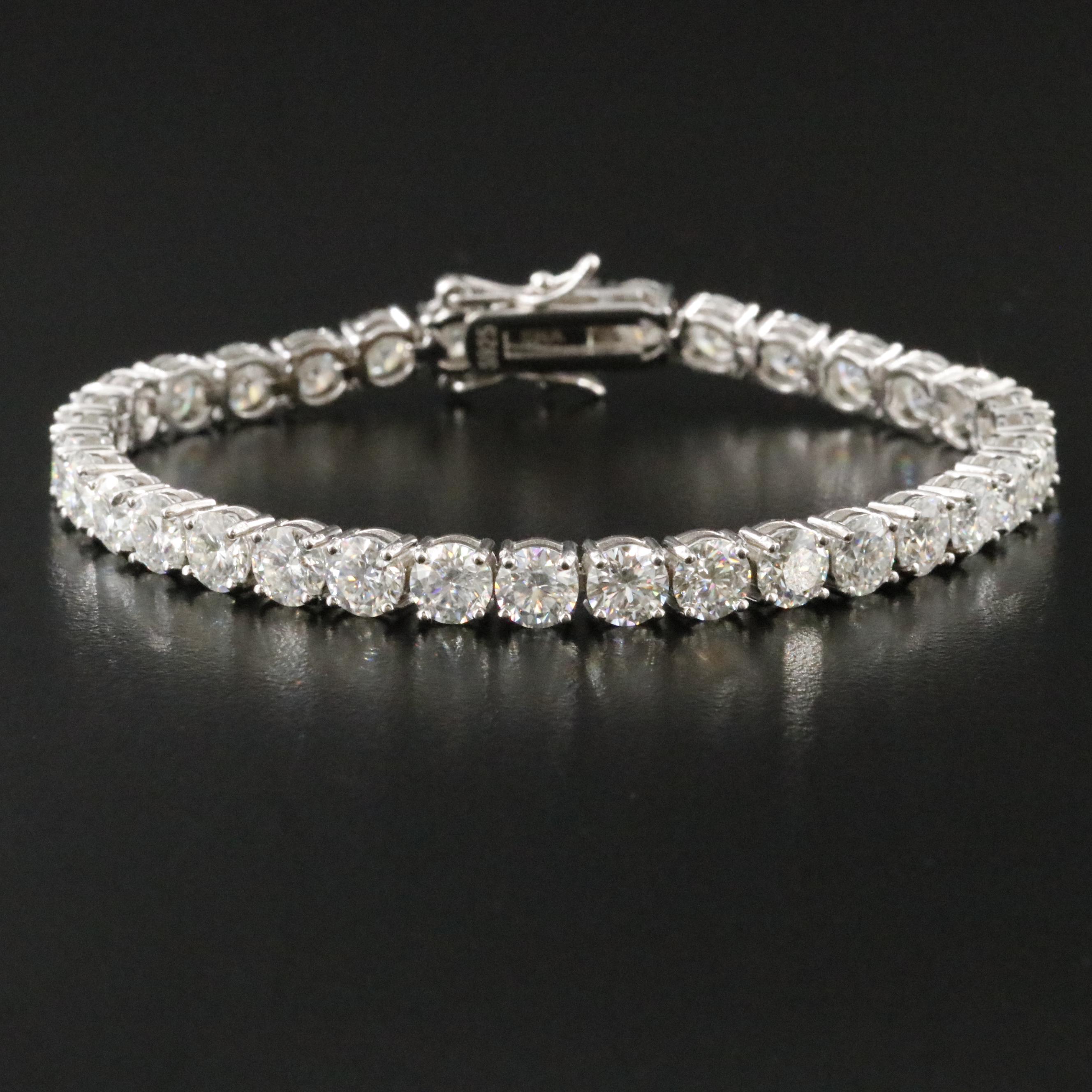Sterling Moissanite Bracelet