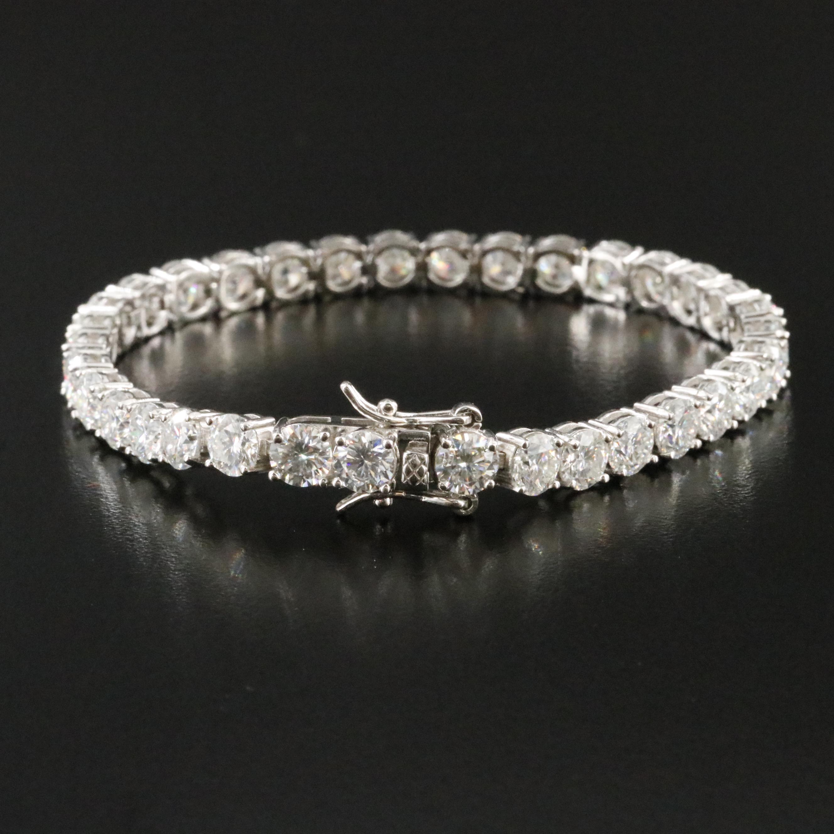 Sterling Moissanite Bracelet