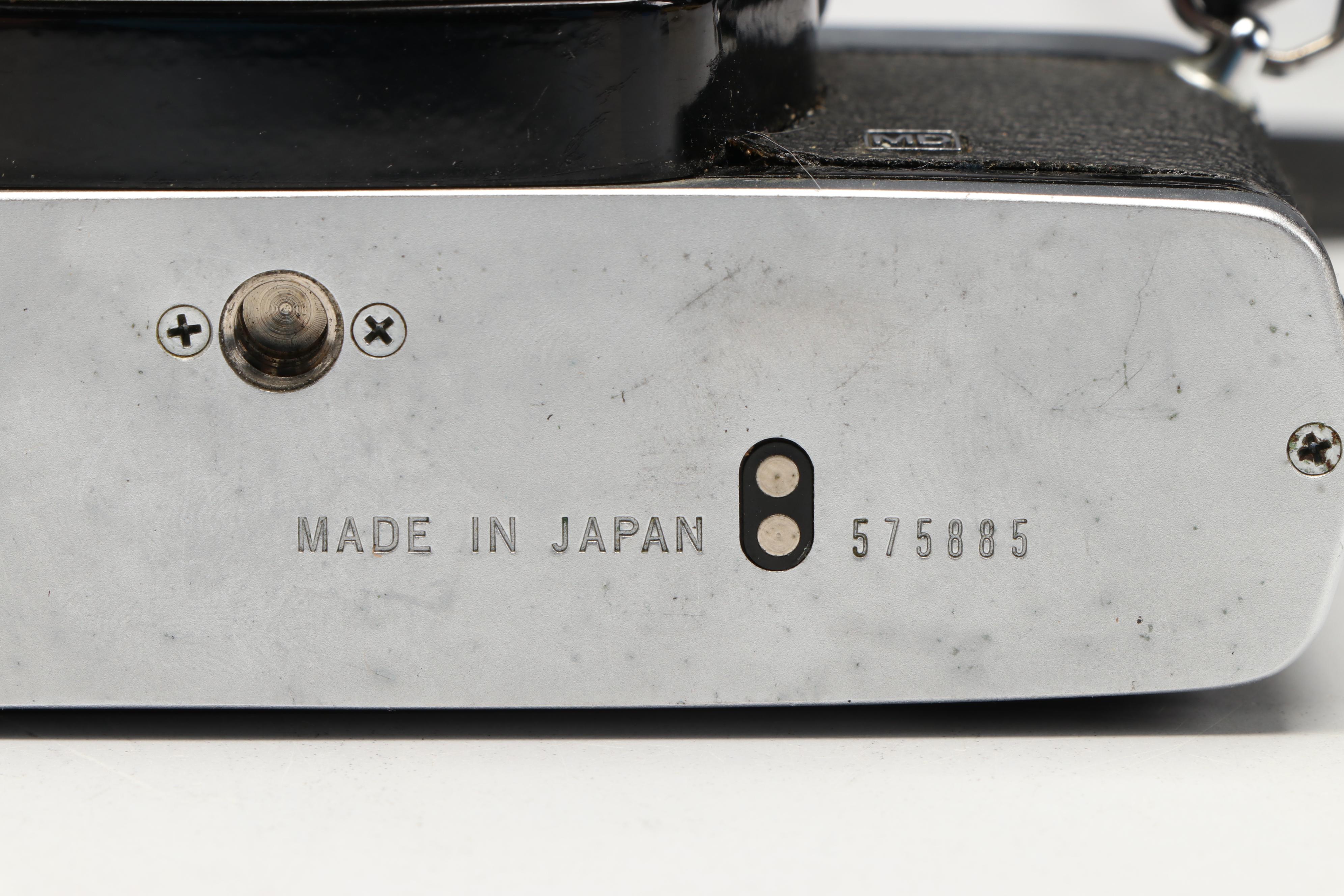 Olympus OM-1 and Zorki 4K 35mm SLR Cameras, Mid to Late 20th Century