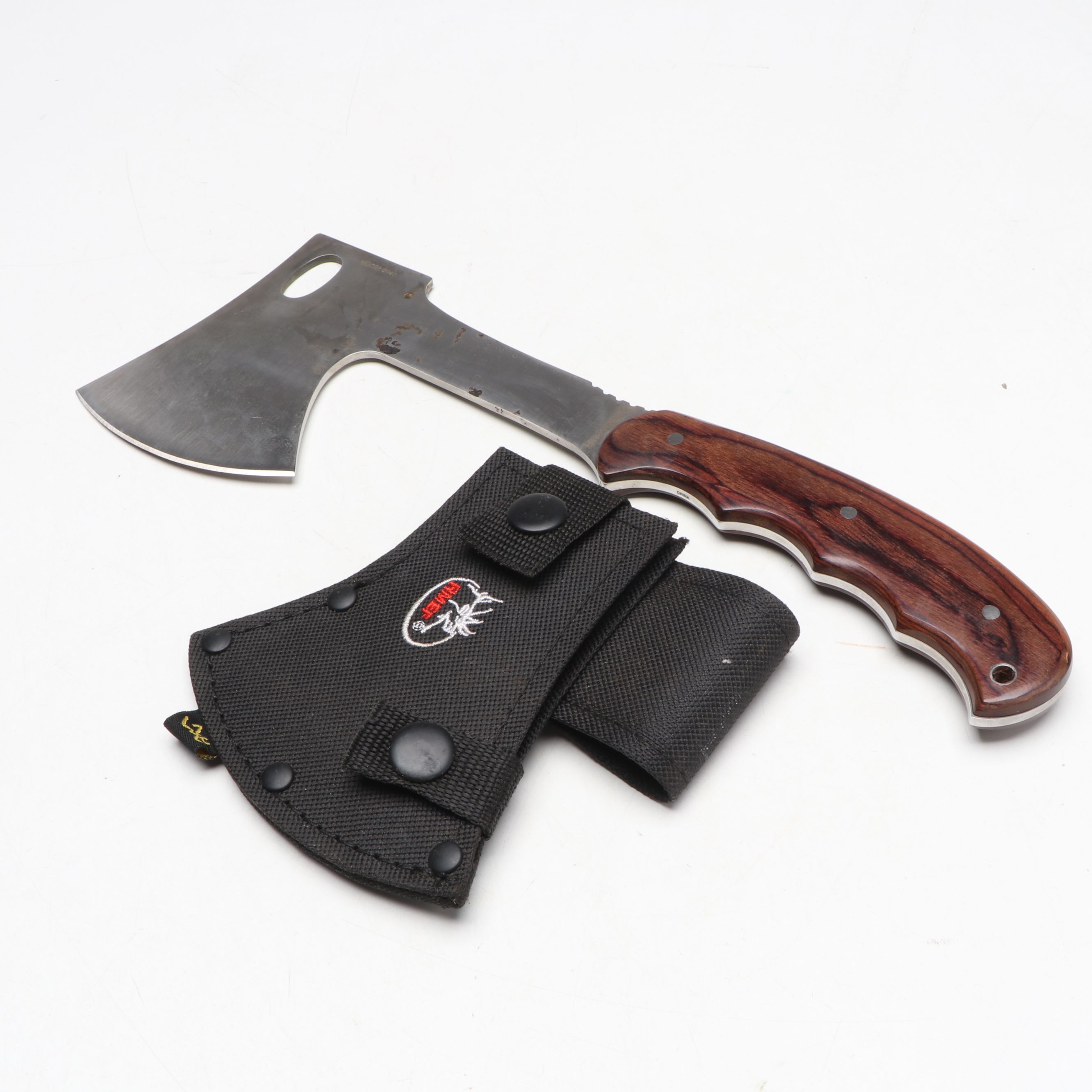 Browning Hatchet with Other Wood Handled Butcher Knives