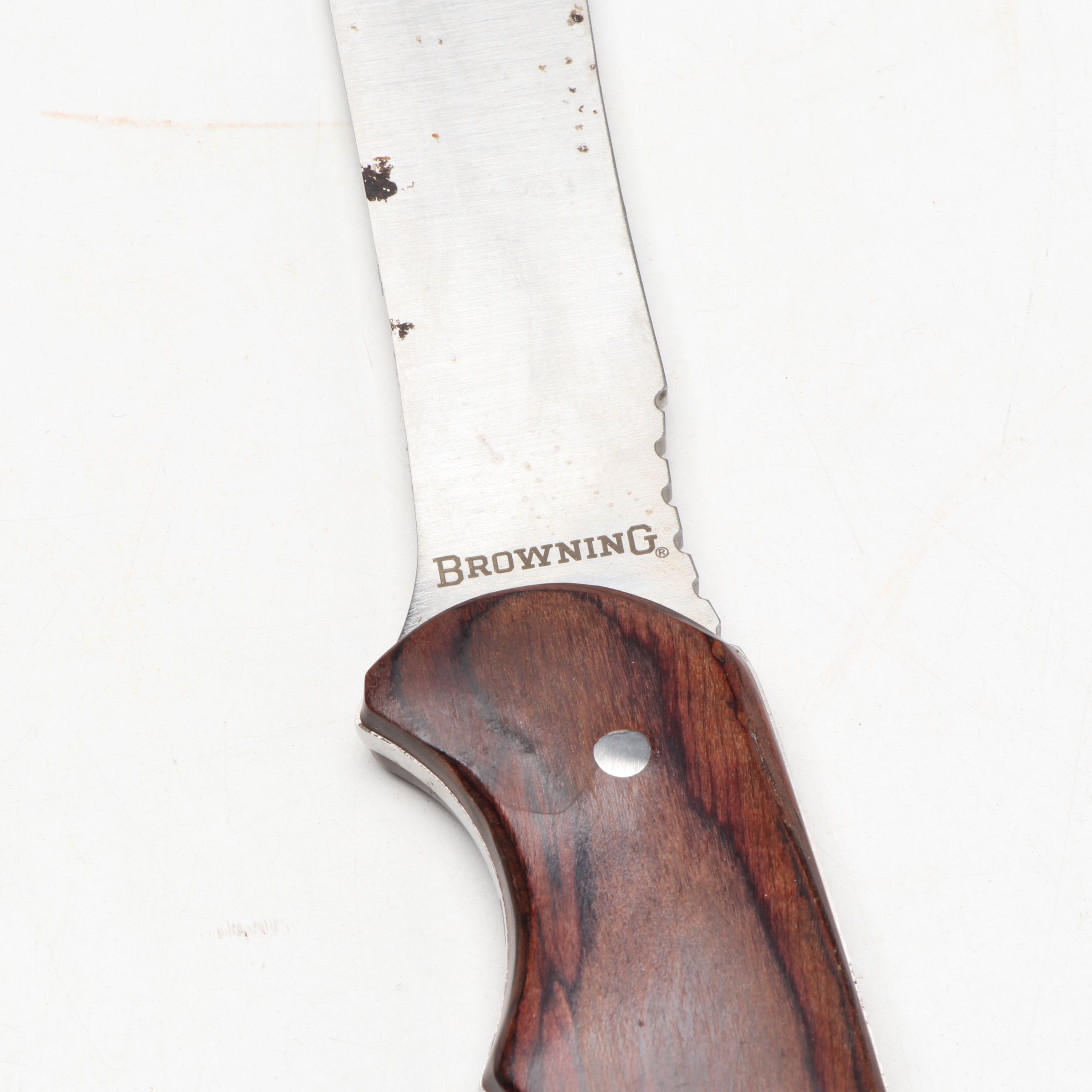 Browning Hatchet with Other Wood Handled Butcher Knives