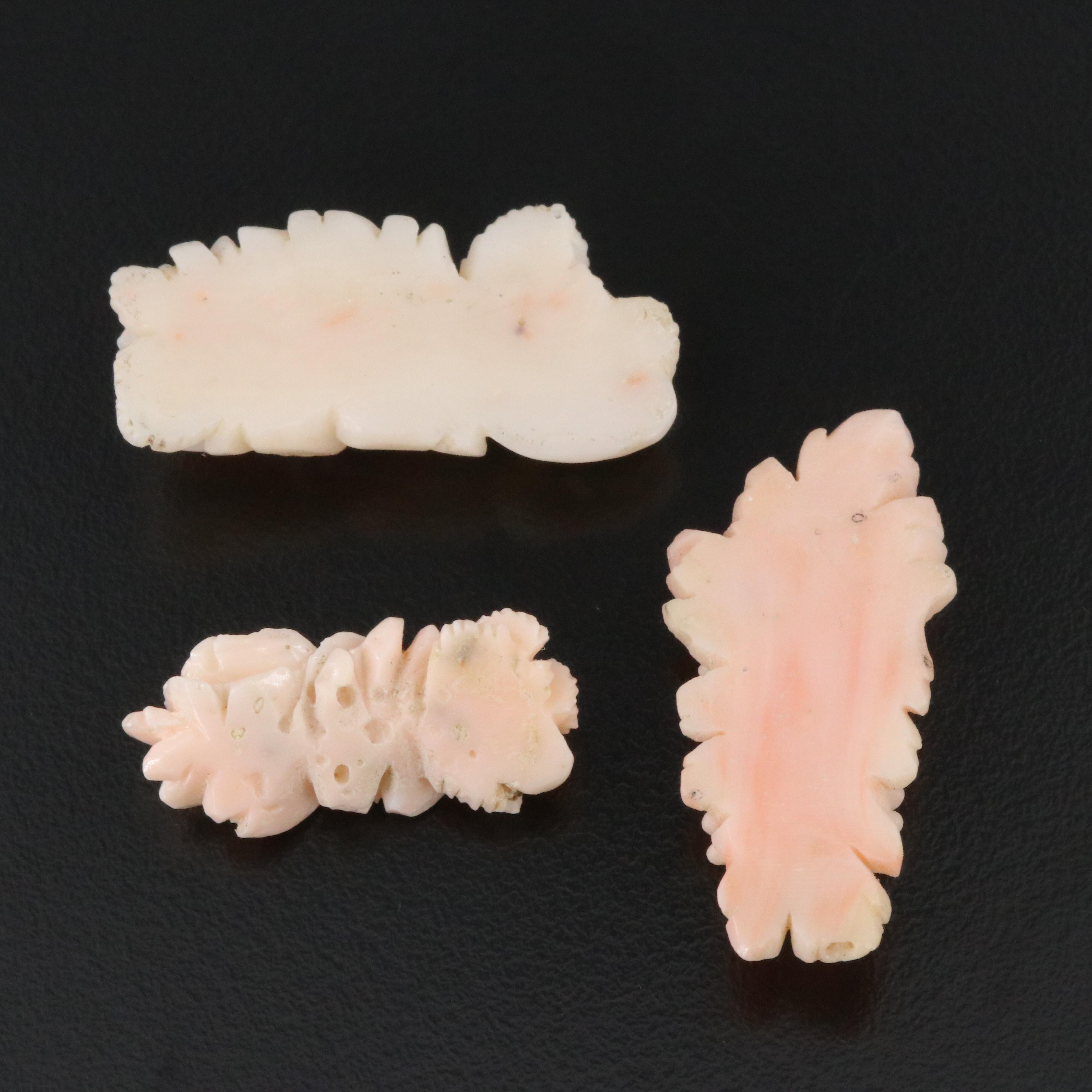 Loose Coral Carvings