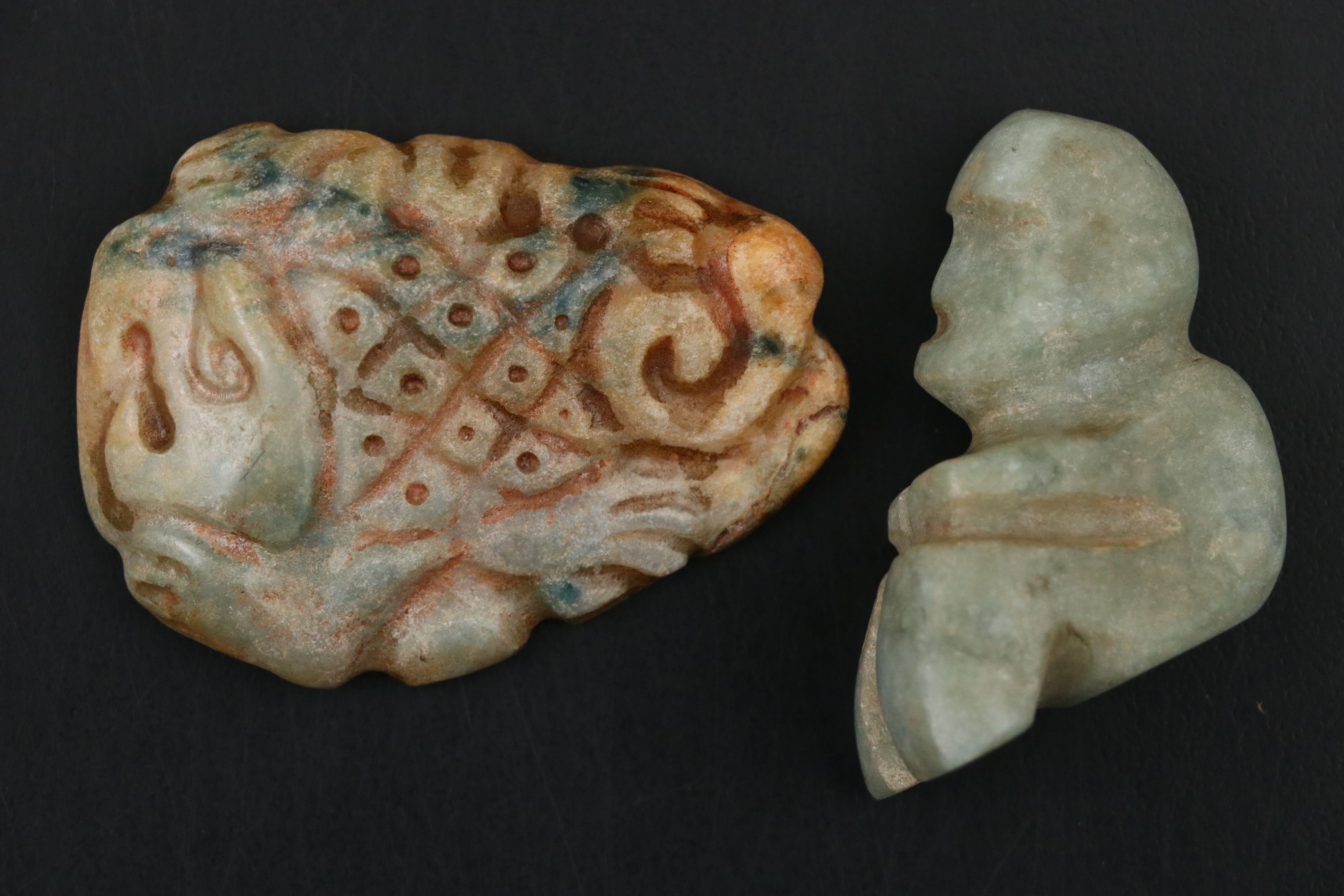 Ancient Chinese and Pre-Columbian Jade, Jadeite and Serpentine Carvings