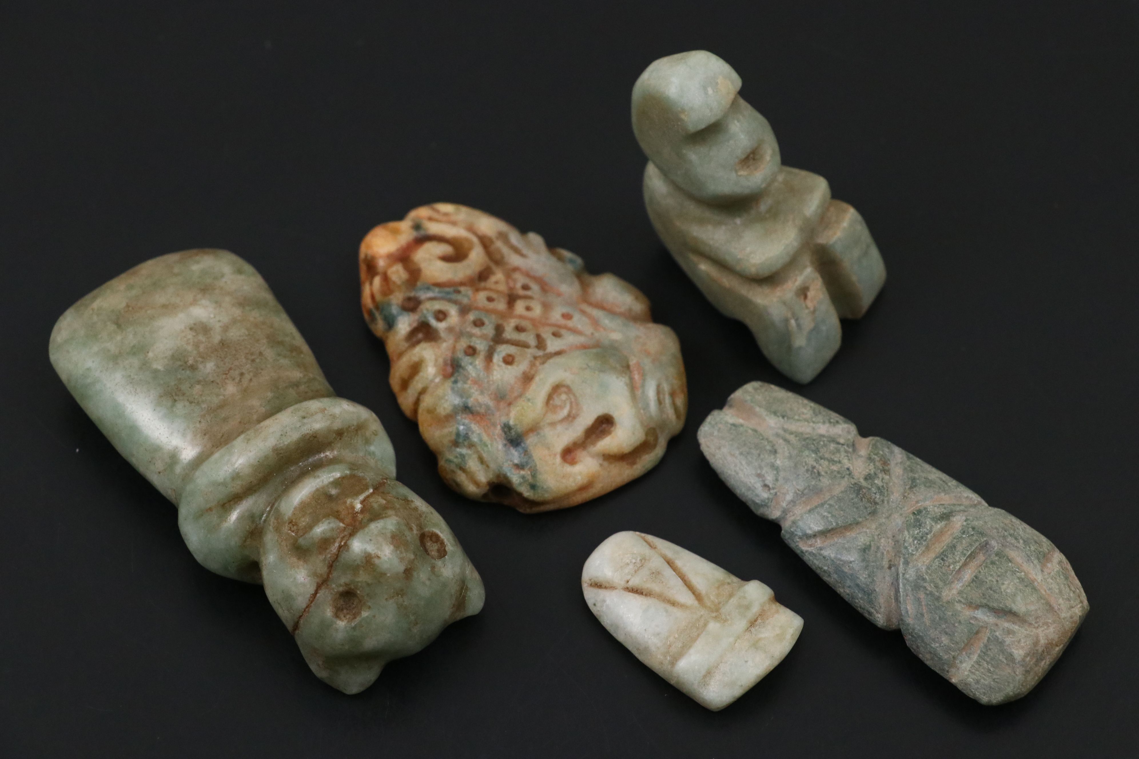 Ancient Chinese and Pre-Columbian Jade, Jadeite and Serpentine Carvings