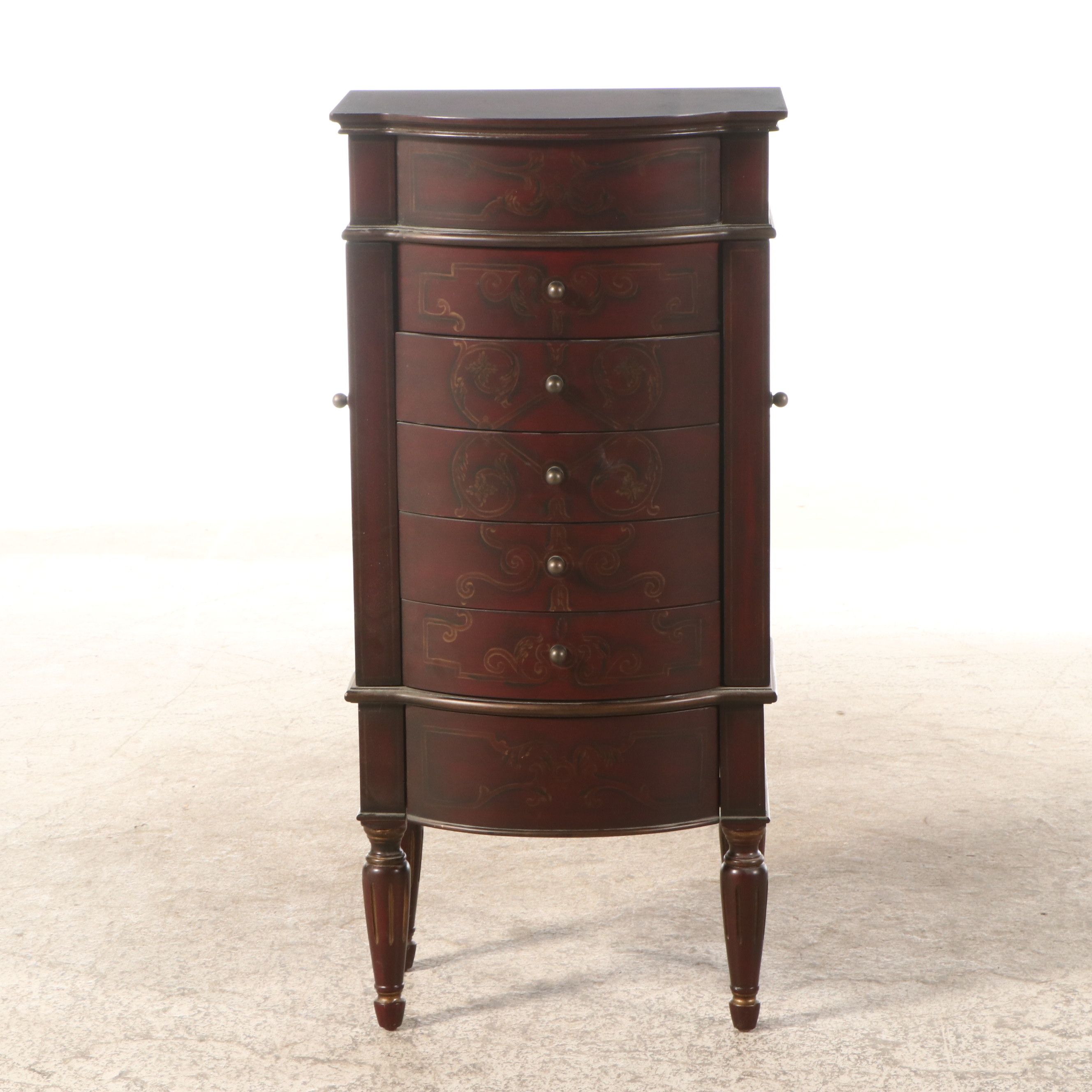 Edwardian Style Decorated Lingerie Chest with Jewelry Storage