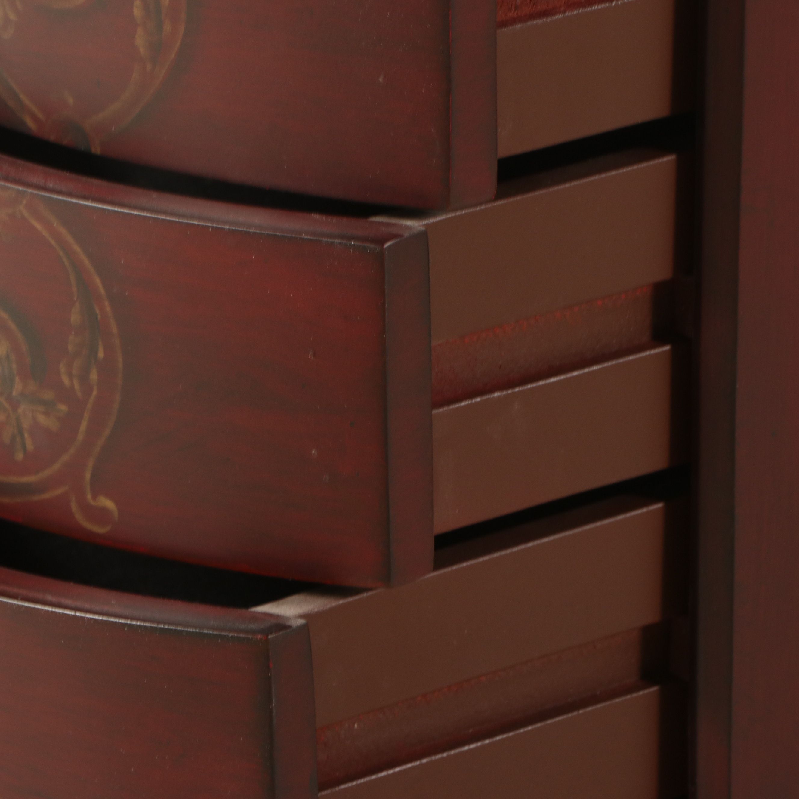 Edwardian Style Decorated Lingerie Chest with Jewelry Storage