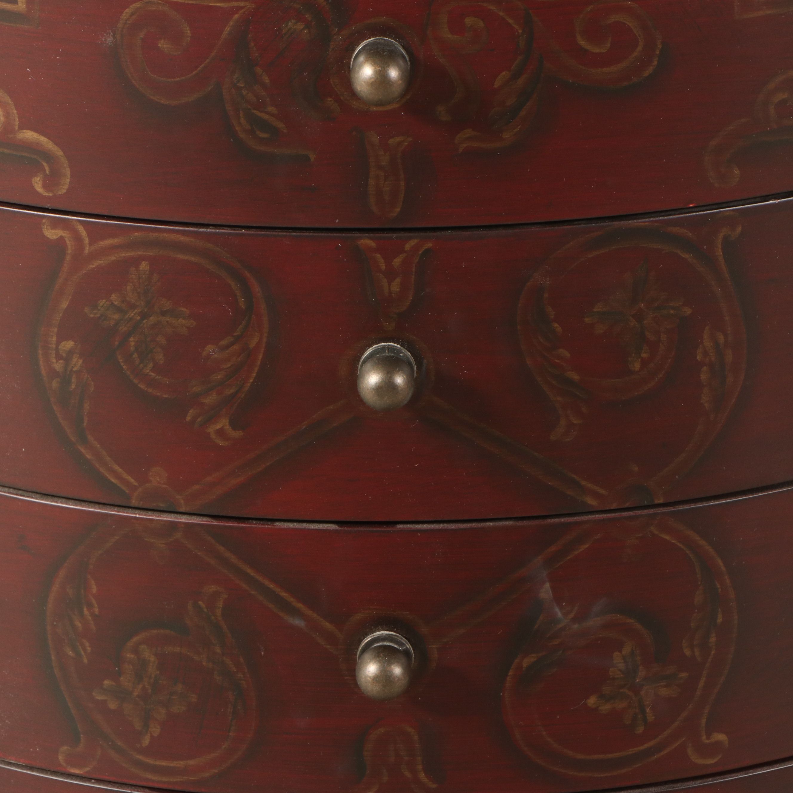 Edwardian Style Decorated Lingerie Chest with Jewelry Storage