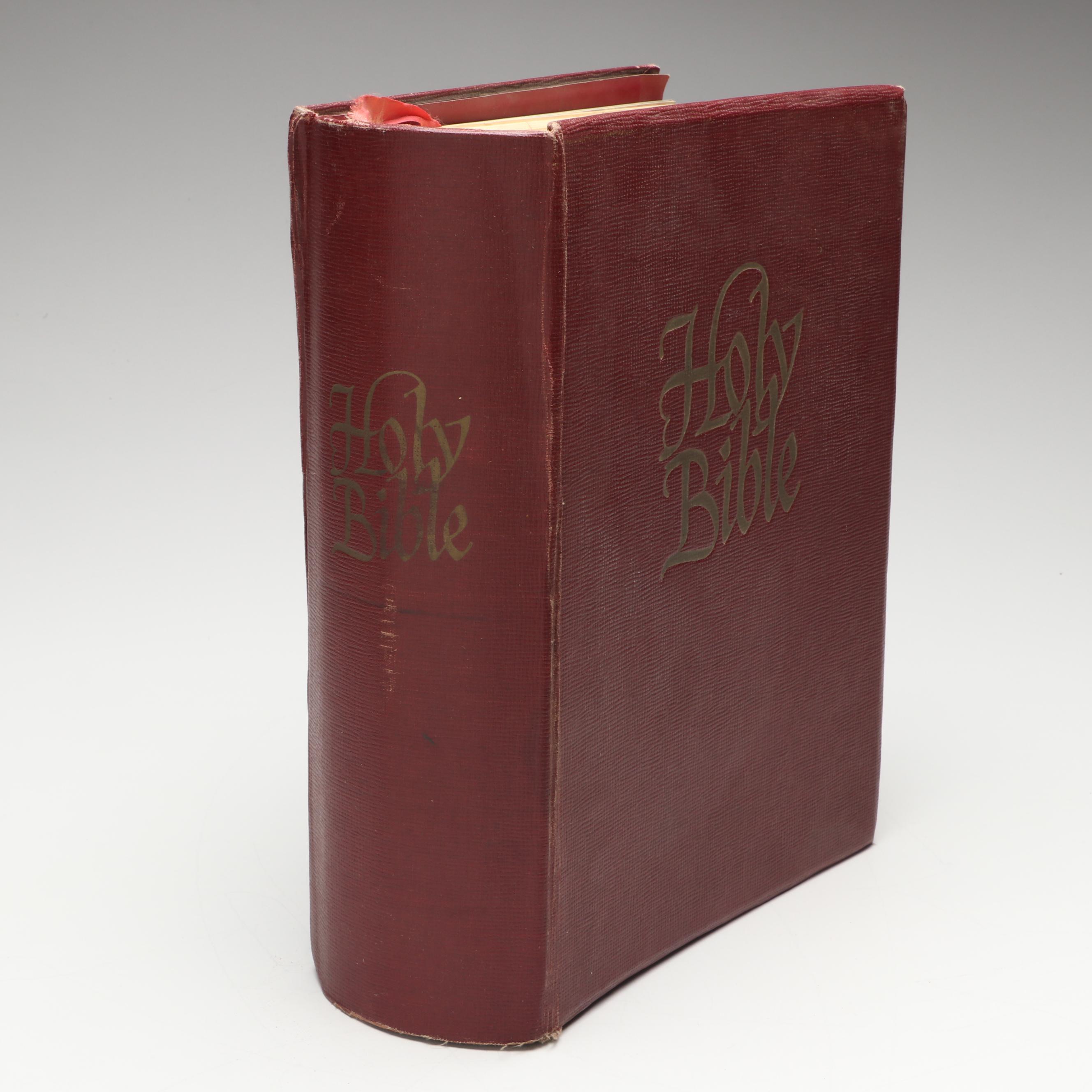 "New American Catholic Edition Holy Bible" Published by J. J. Little & Ives Co.