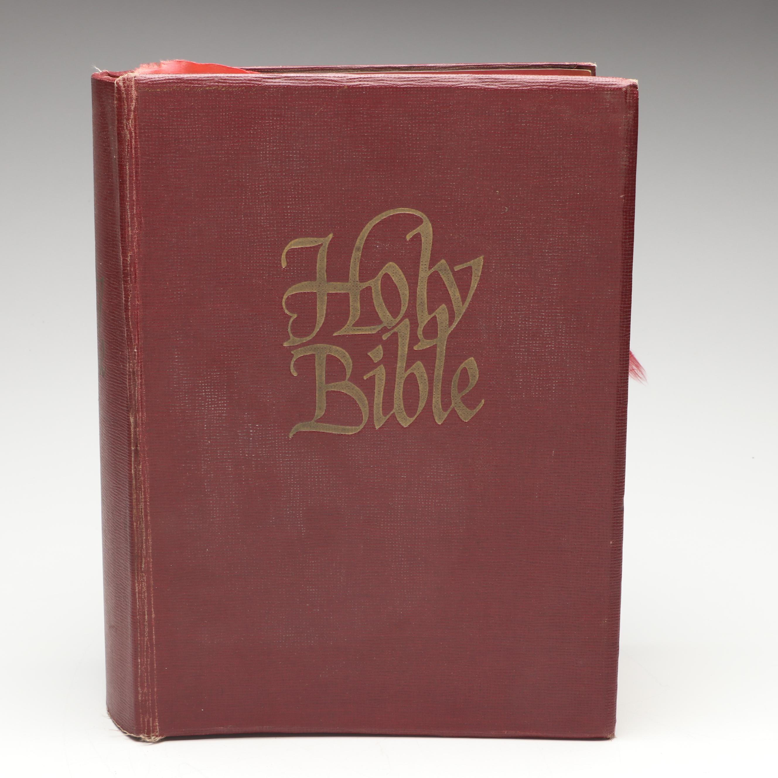 "New American Catholic Edition Holy Bible" Published by J. J. Little & Ives Co.