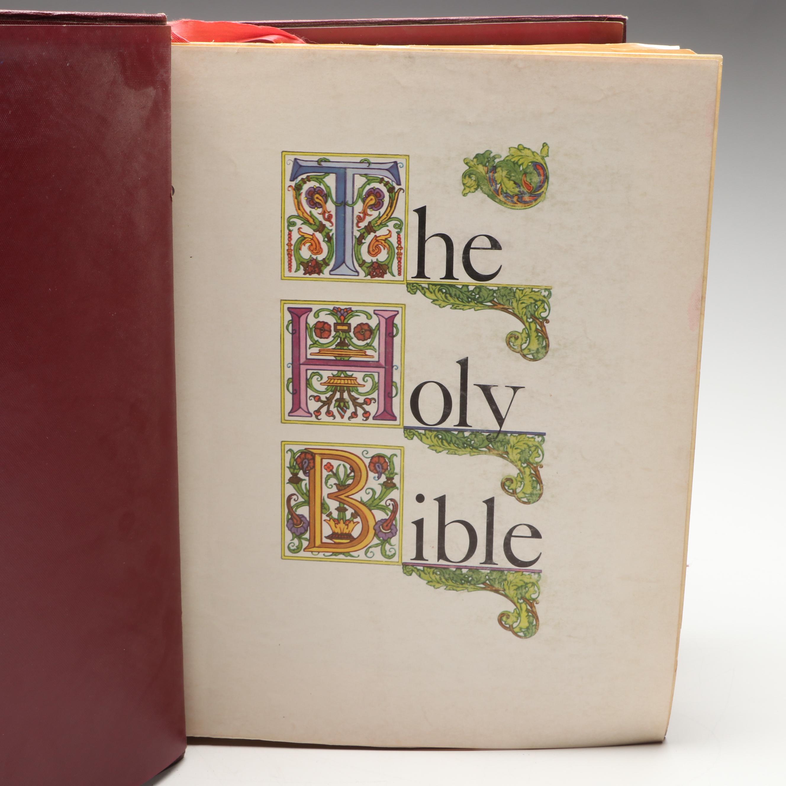 "New American Catholic Edition Holy Bible" Published by J. J. Little & Ives Co.