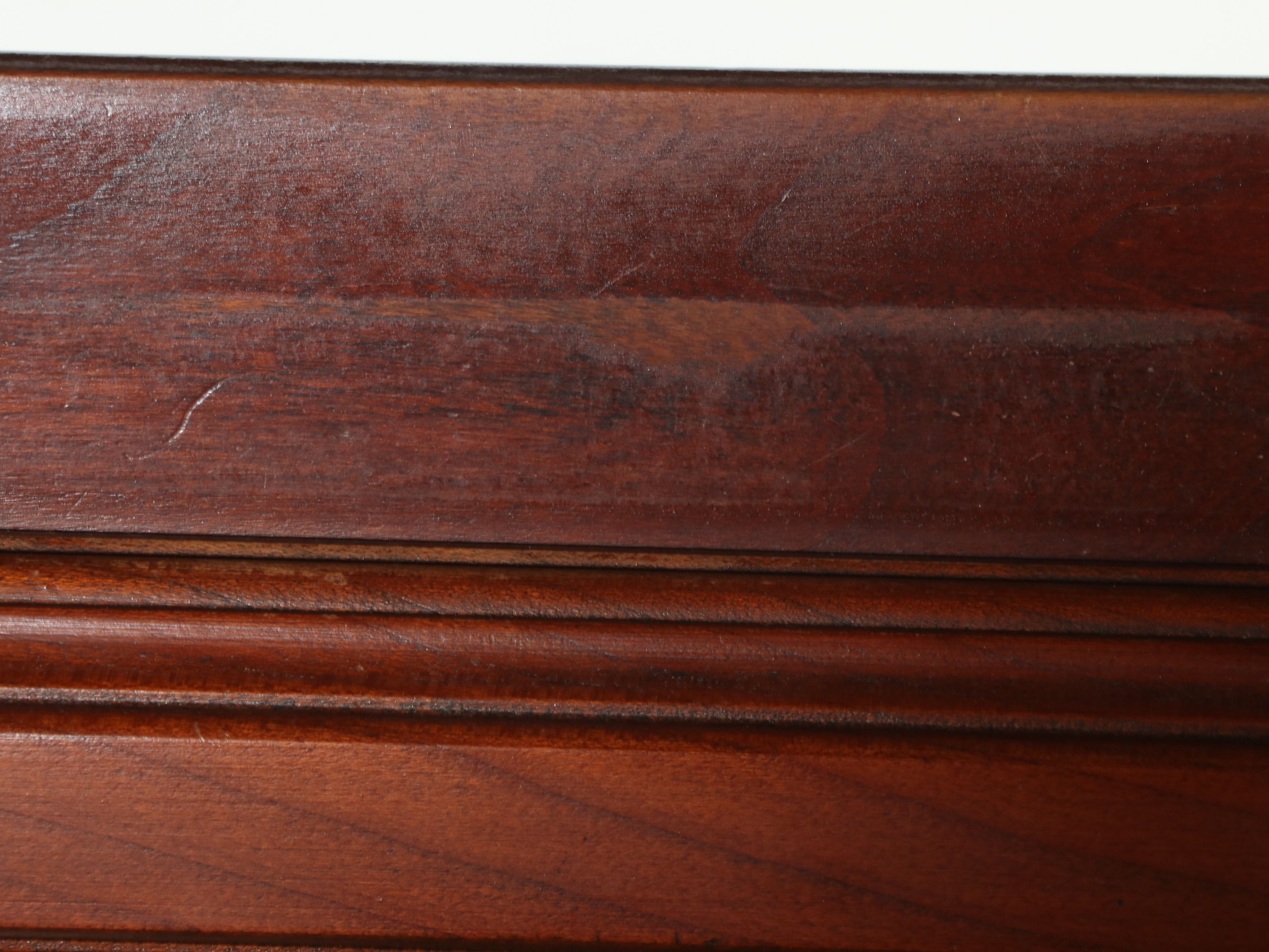 Queen Anne Style Cherry Finish Dressing Table, Early to Mid-20th Century