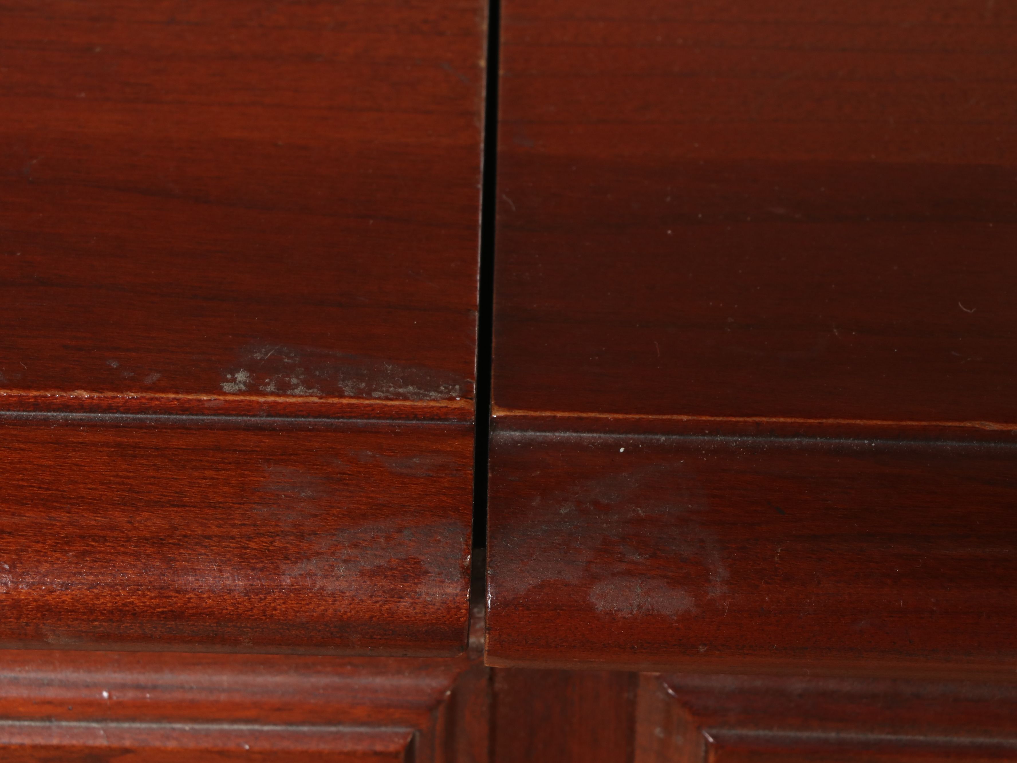 Queen Anne Style Cherry Finish Dressing Table, Early to Mid-20th Century