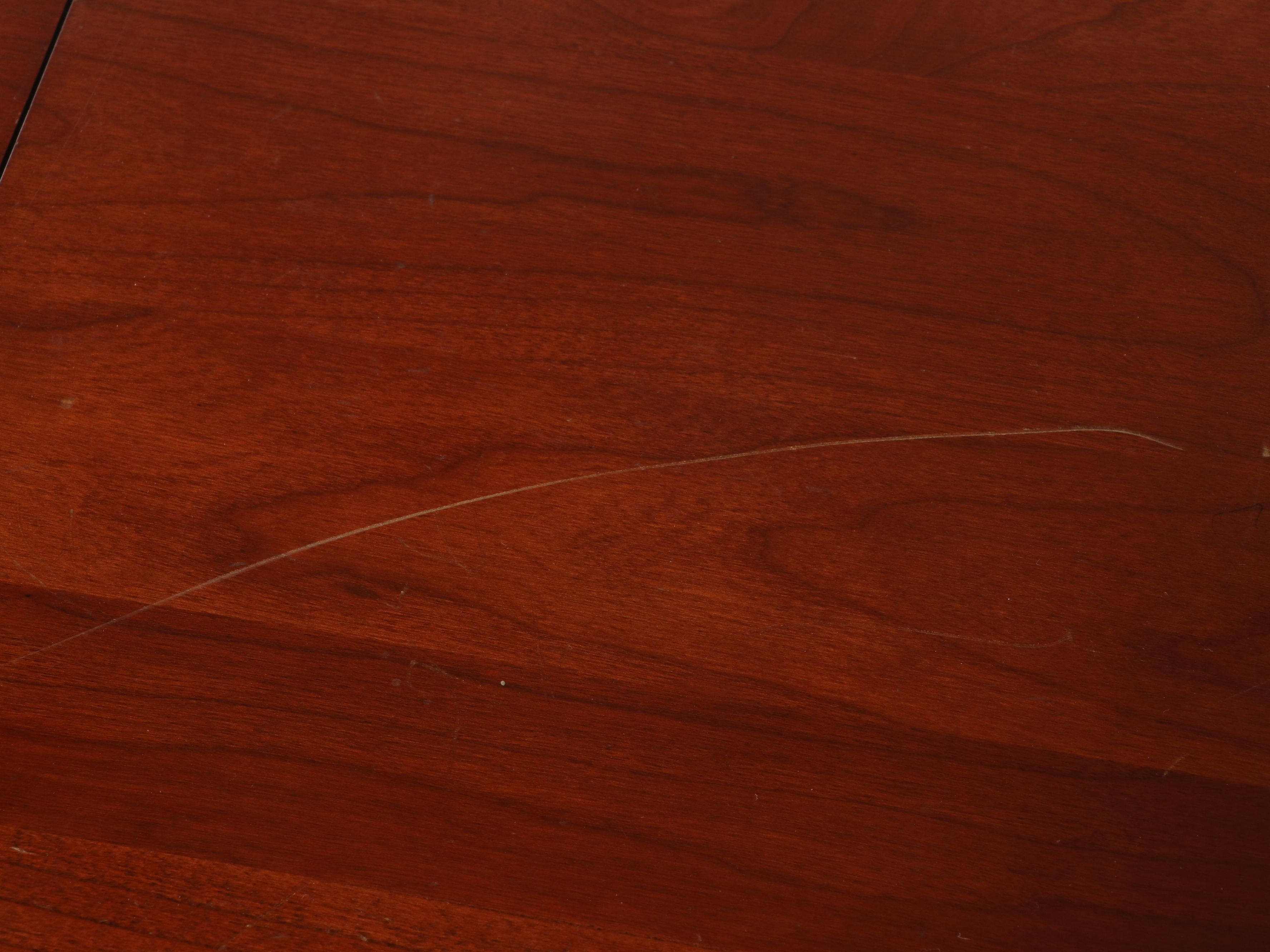 Queen Anne Style Cherry Finish Dressing Table, Early to Mid-20th Century