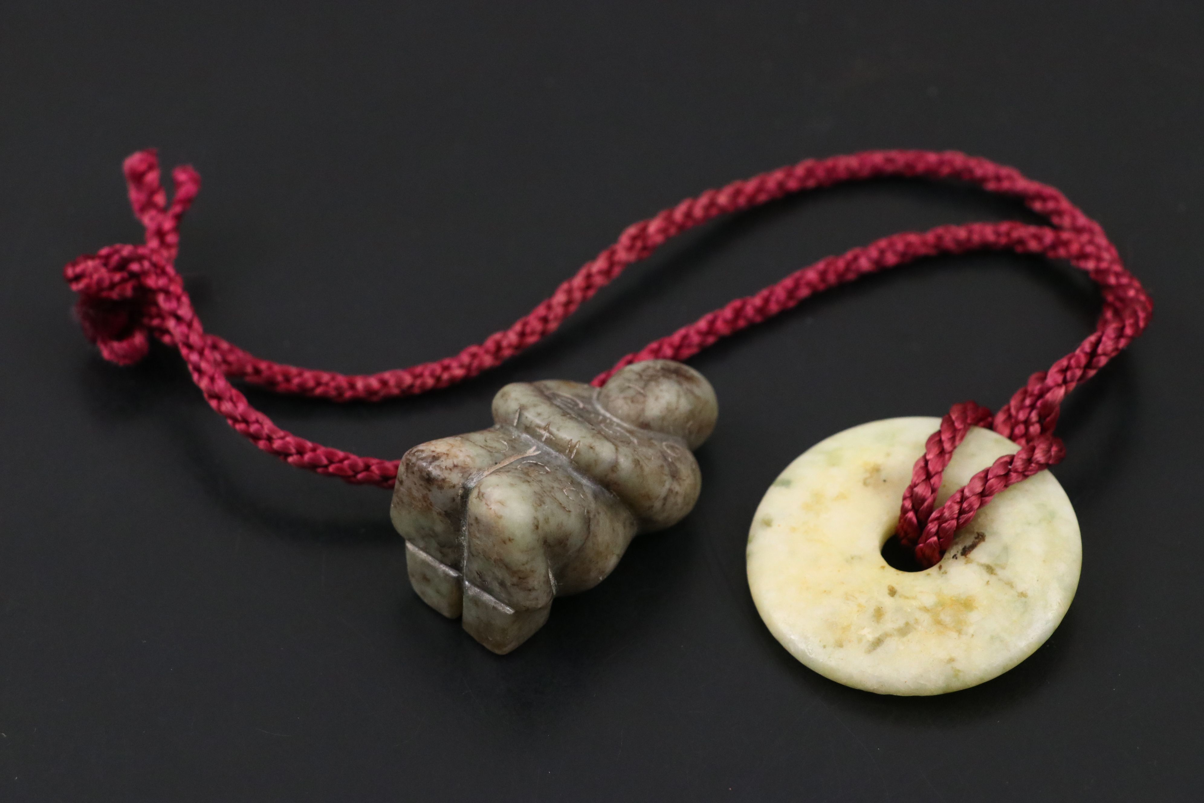 Antique Chinese Jade and Serpentine Carvings