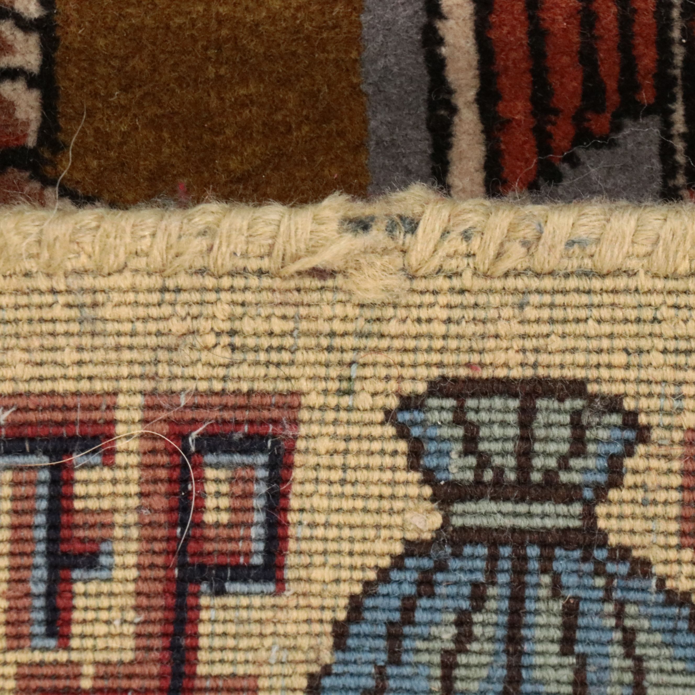 6'5 x 10'2 Hand-Knotted Signed Persian Tabriz Pictorial Area Rug