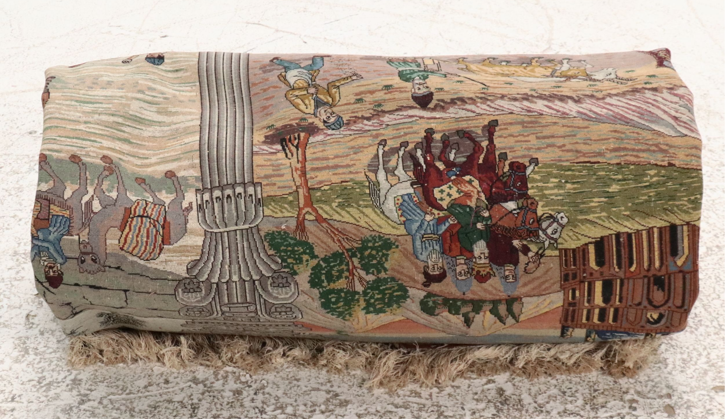 6'5 x 10'2 Hand-Knotted Signed Persian Tabriz Pictorial Area Rug