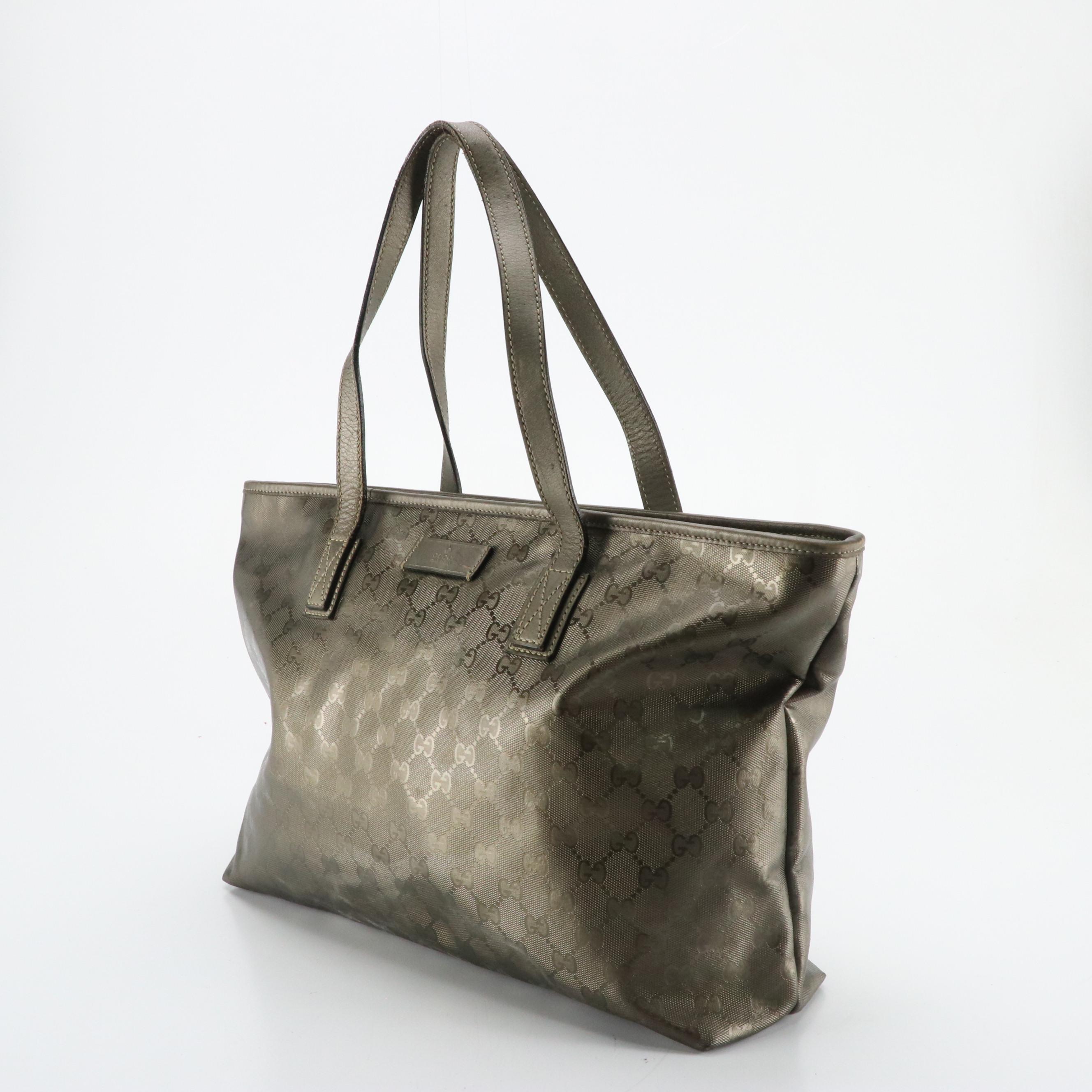 Gucci Large Joy Tote in Imprimé GG Canvas and Leather