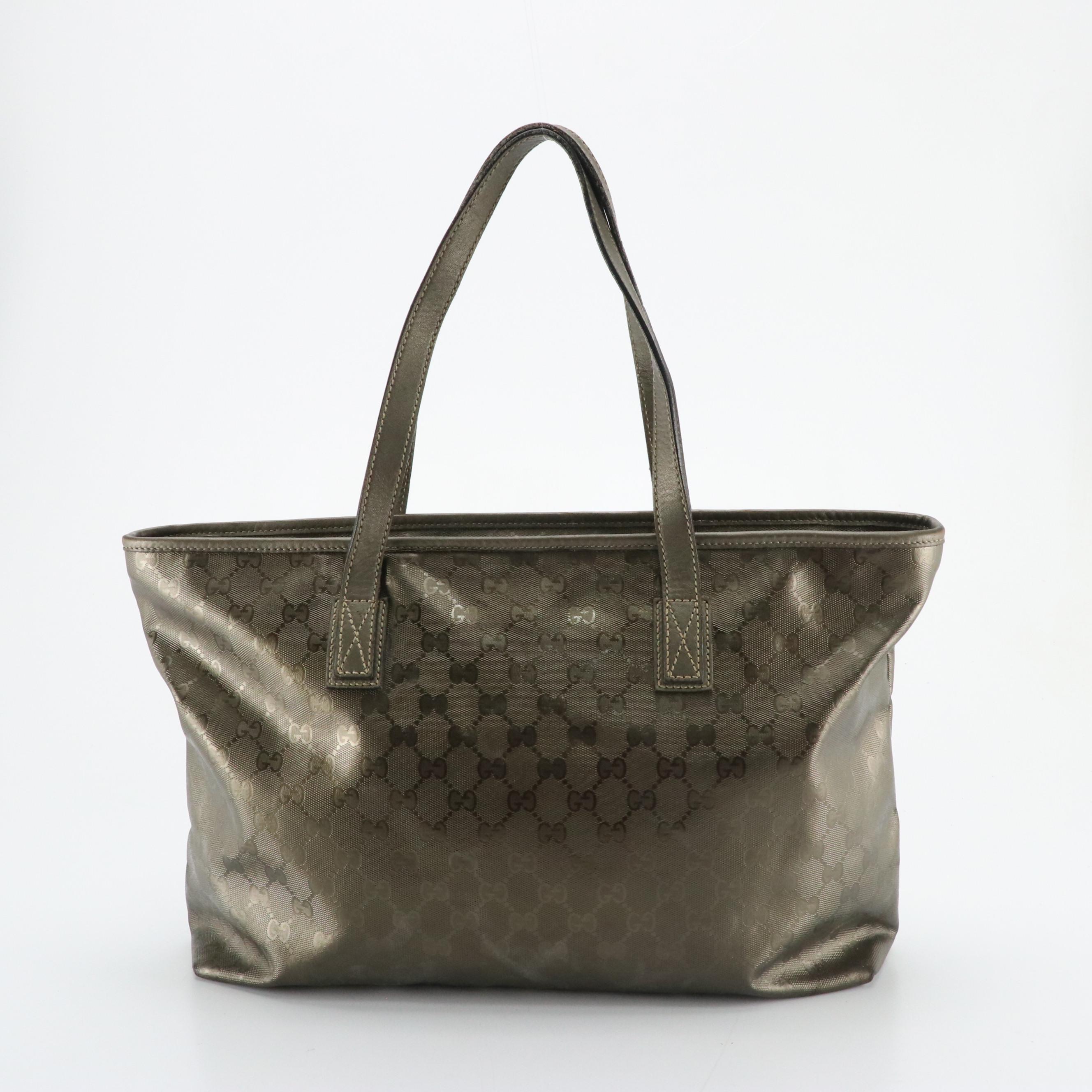 Gucci Large Joy Tote in Imprimé GG Canvas and Leather